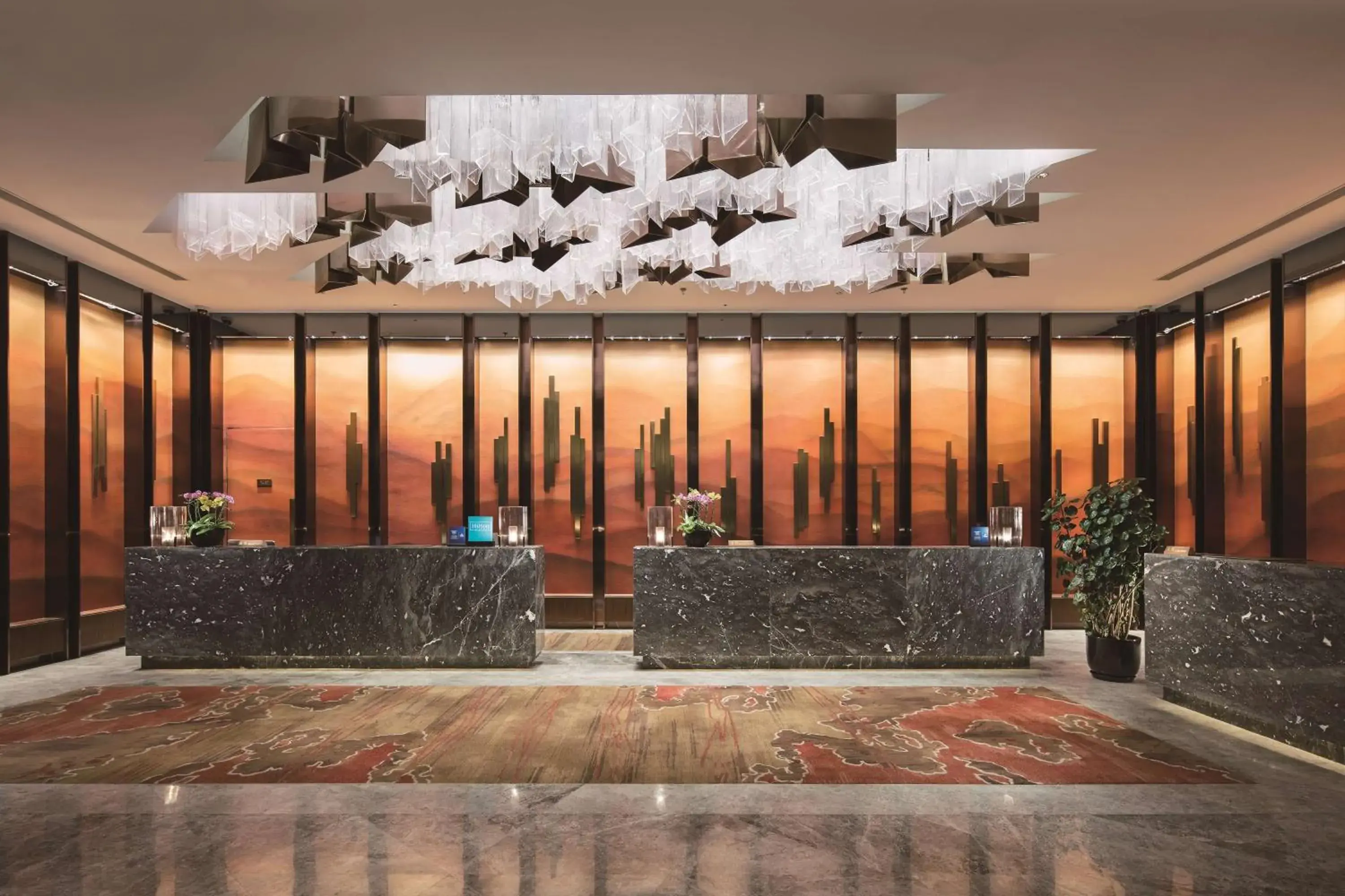 Lobby or reception in Hilton Shenyang Lobby or reception in Hilton Shenyang