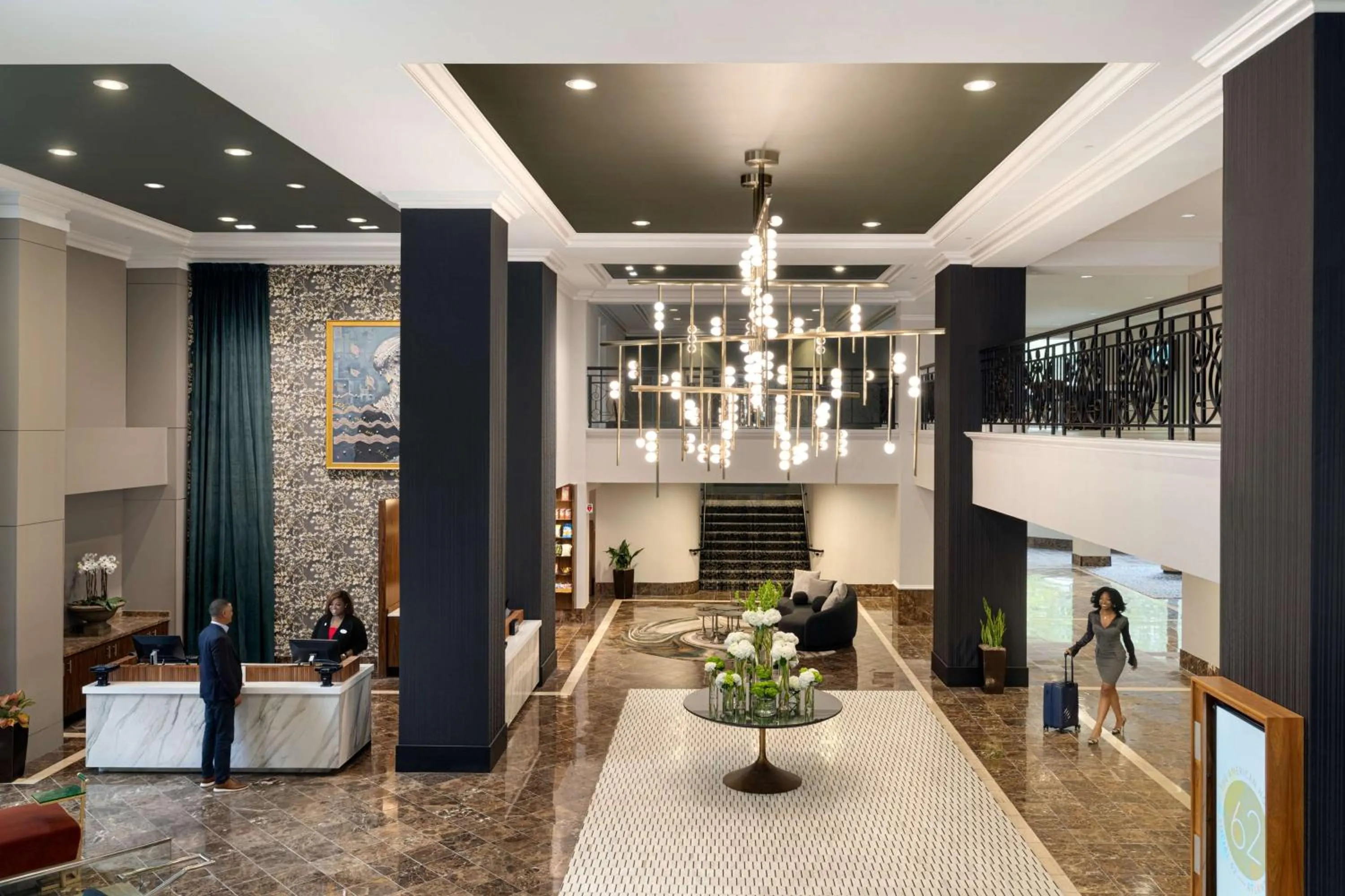 Lobby or reception in The American Hotel Atlanta Downtown-a Doubletree by Hilton