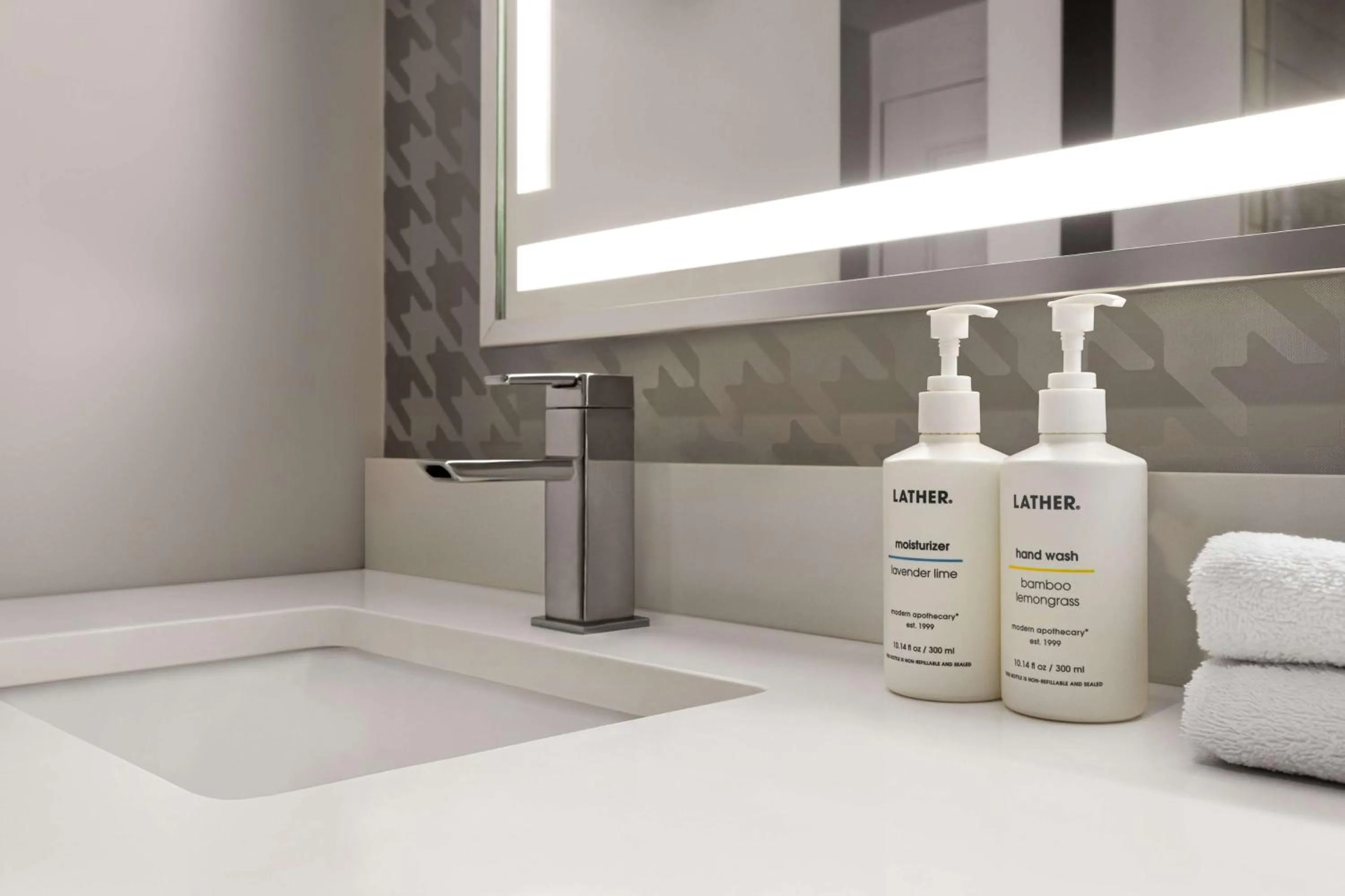 Bathroom in The American Hotel Atlanta Downtown-a Doubletree by Hilton