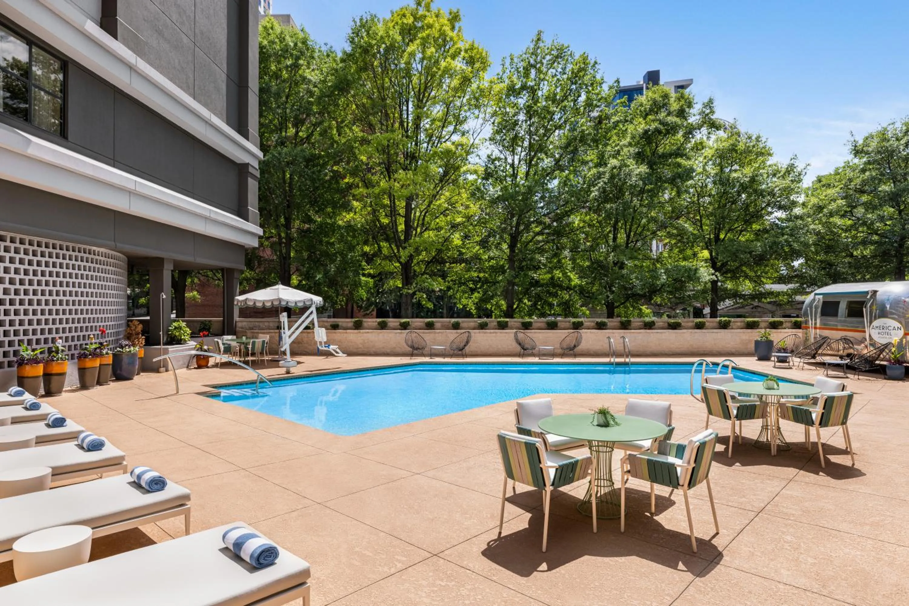 Swimming pool in The American Hotel Atlanta Downtown-a Doubletree by Hilton