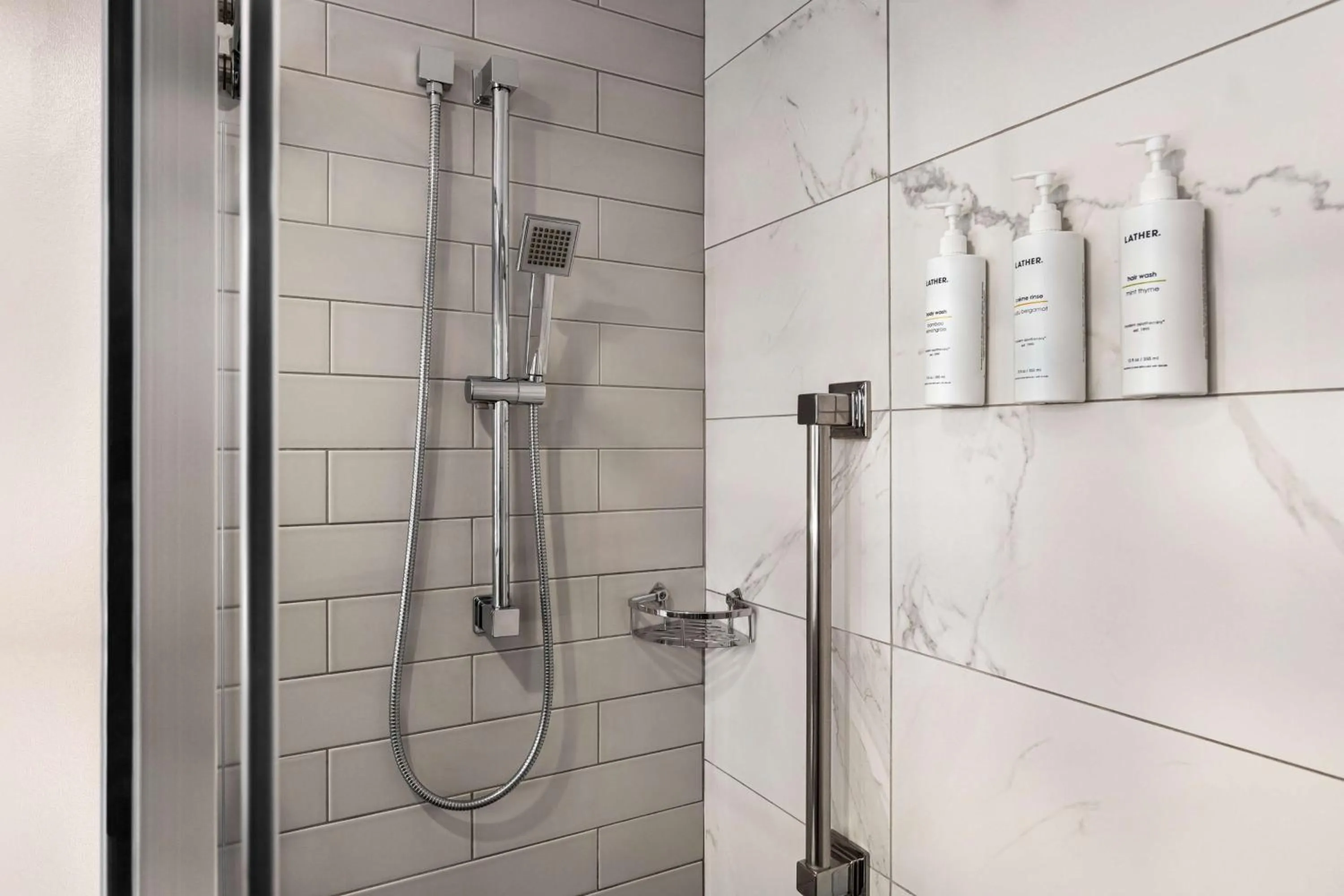 Bathroom in The American Hotel Atlanta Downtown-a Doubletree by Hilton