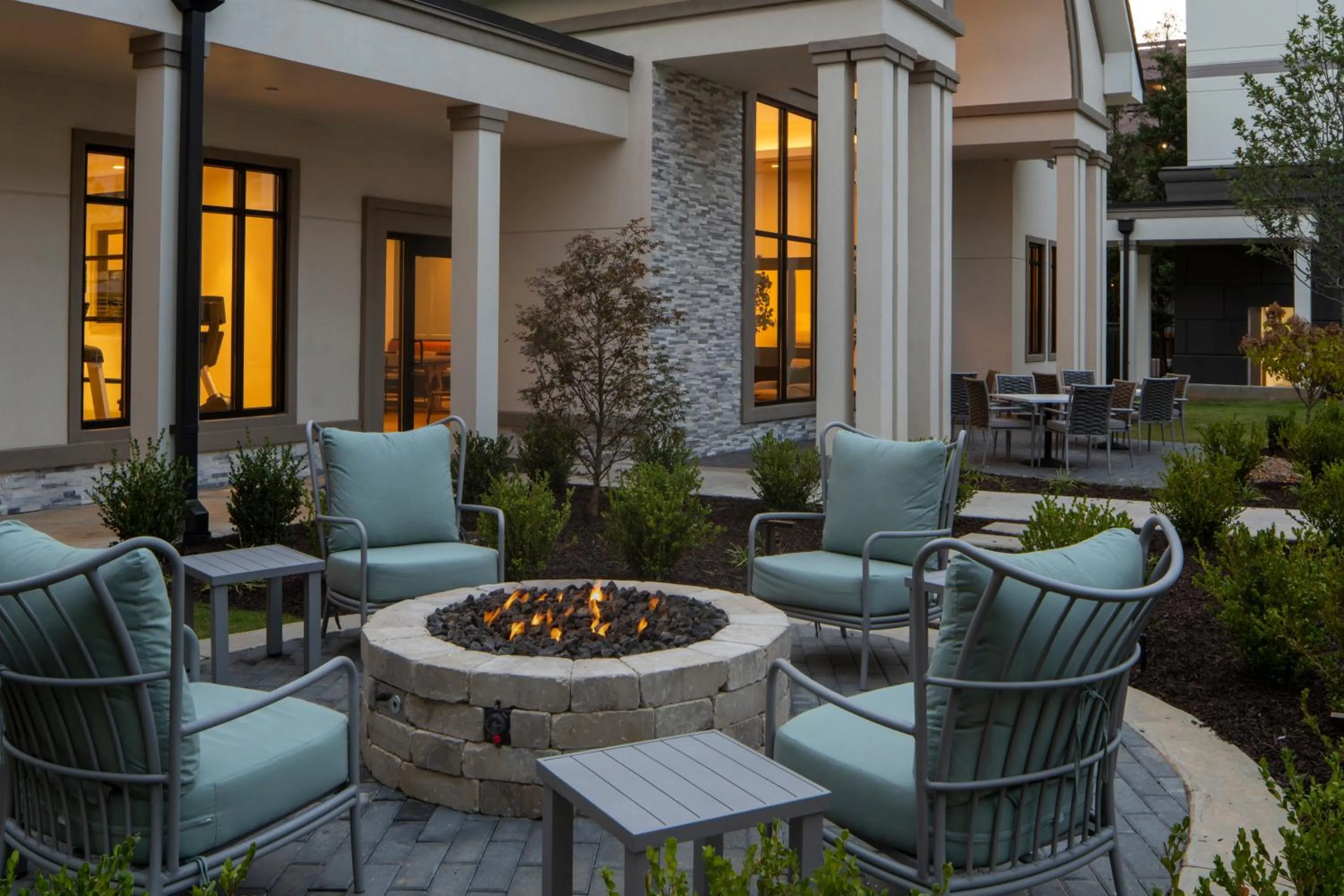 fireplace in Residence Inn Atlanta Buckhead/Lenox Park