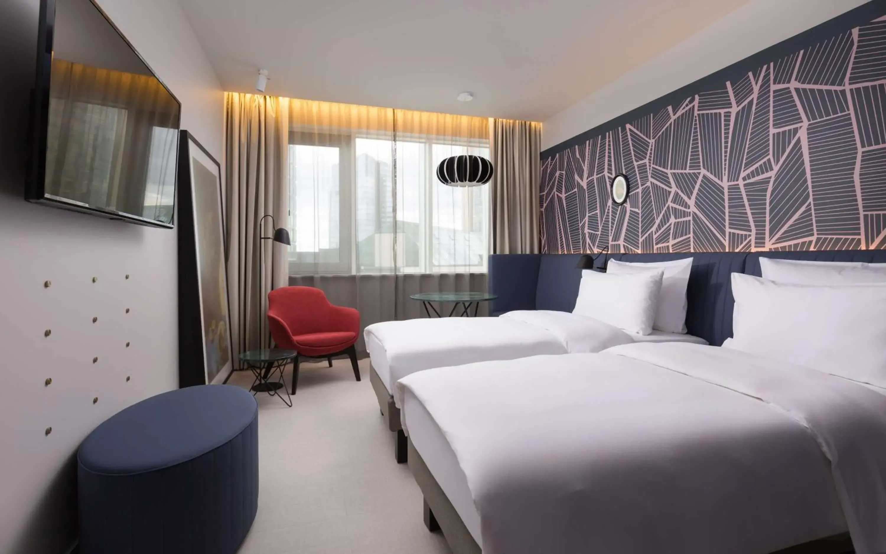 TV and multimedia, Bed in Radisson Blu Hotel Lietuva TV and multimedia, Bed in Radisson Blu Hotel Lietuva