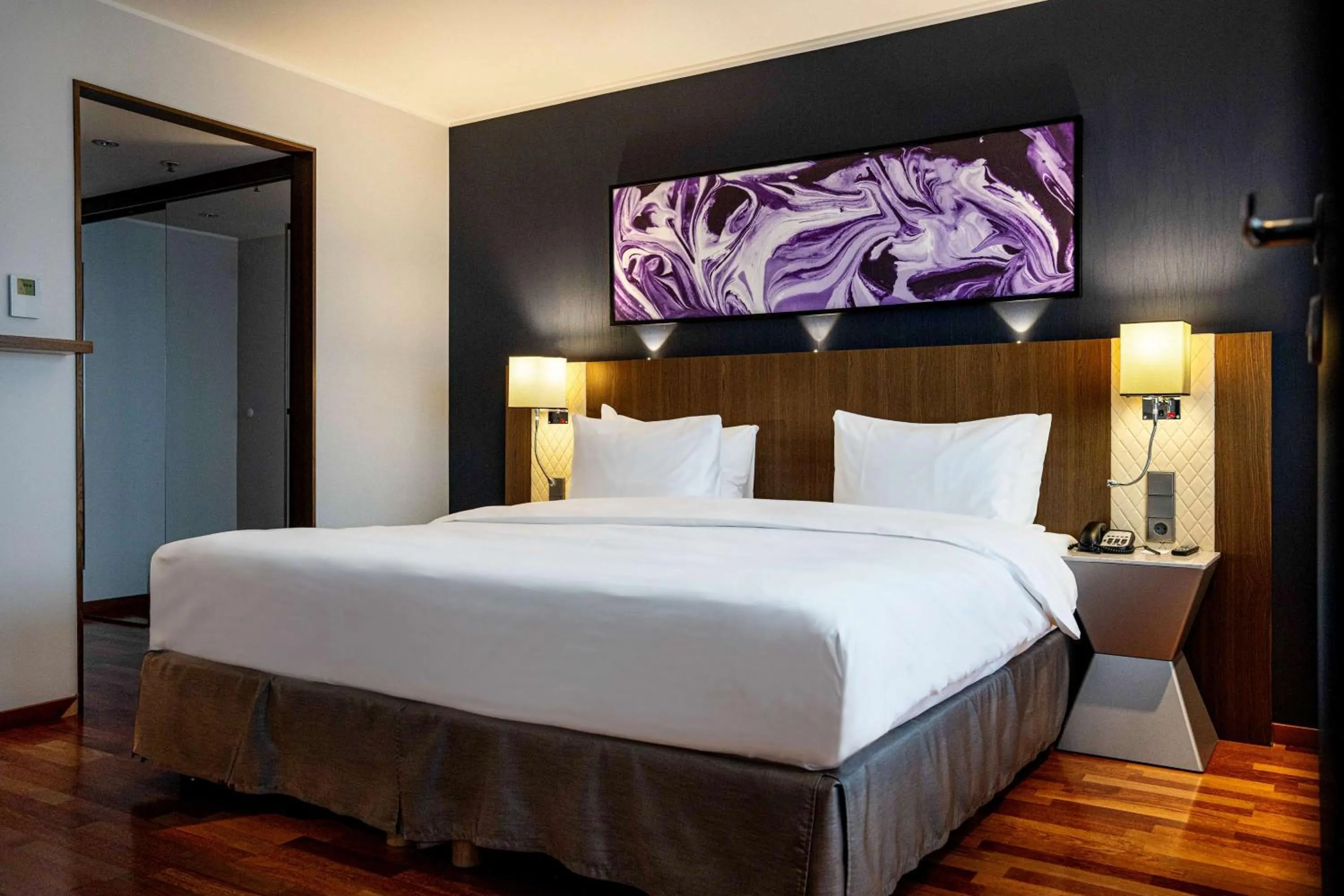 Bedroom, Bed in Radisson Blu Hotel Lietuva