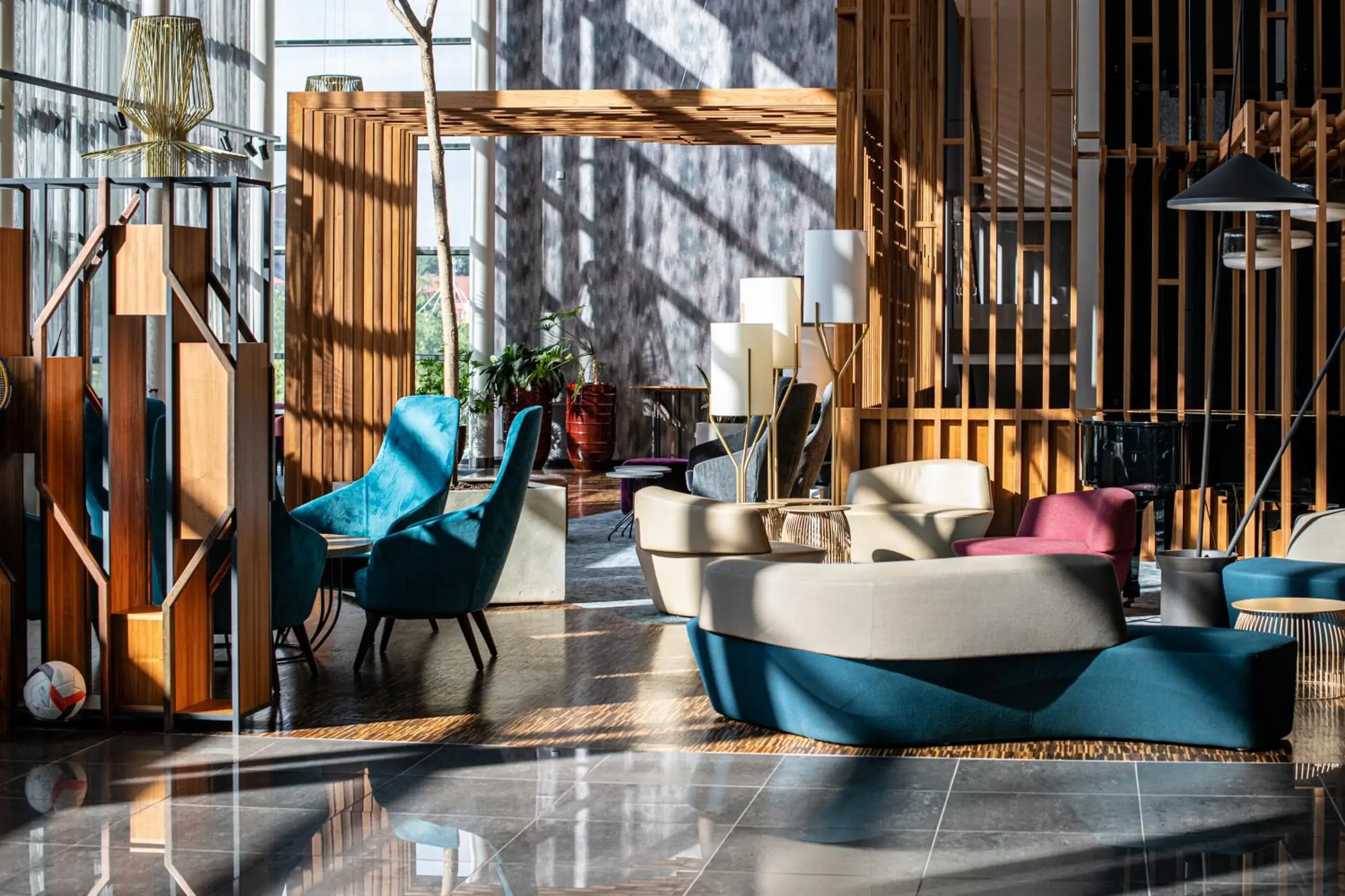 Lobby or reception in Radisson Blu Hotel Lietuva Lobby or reception in Radisson Blu Hotel Lietuva