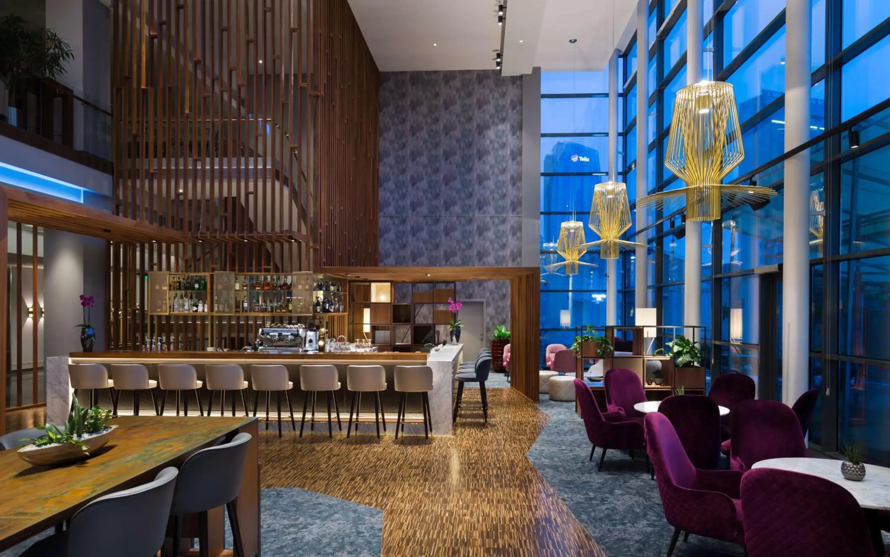 Lobby or reception in Radisson Blu Hotel Lietuva Lobby or reception in Radisson Blu Hotel Lietuva