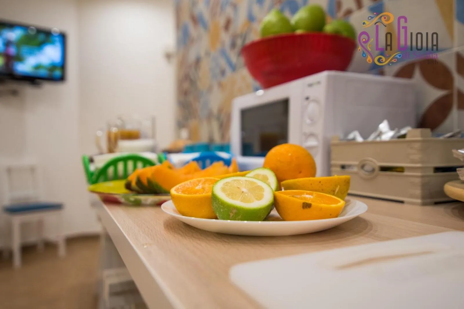 Communal lounge/ TV room in La Gioia di Sicilia B&B