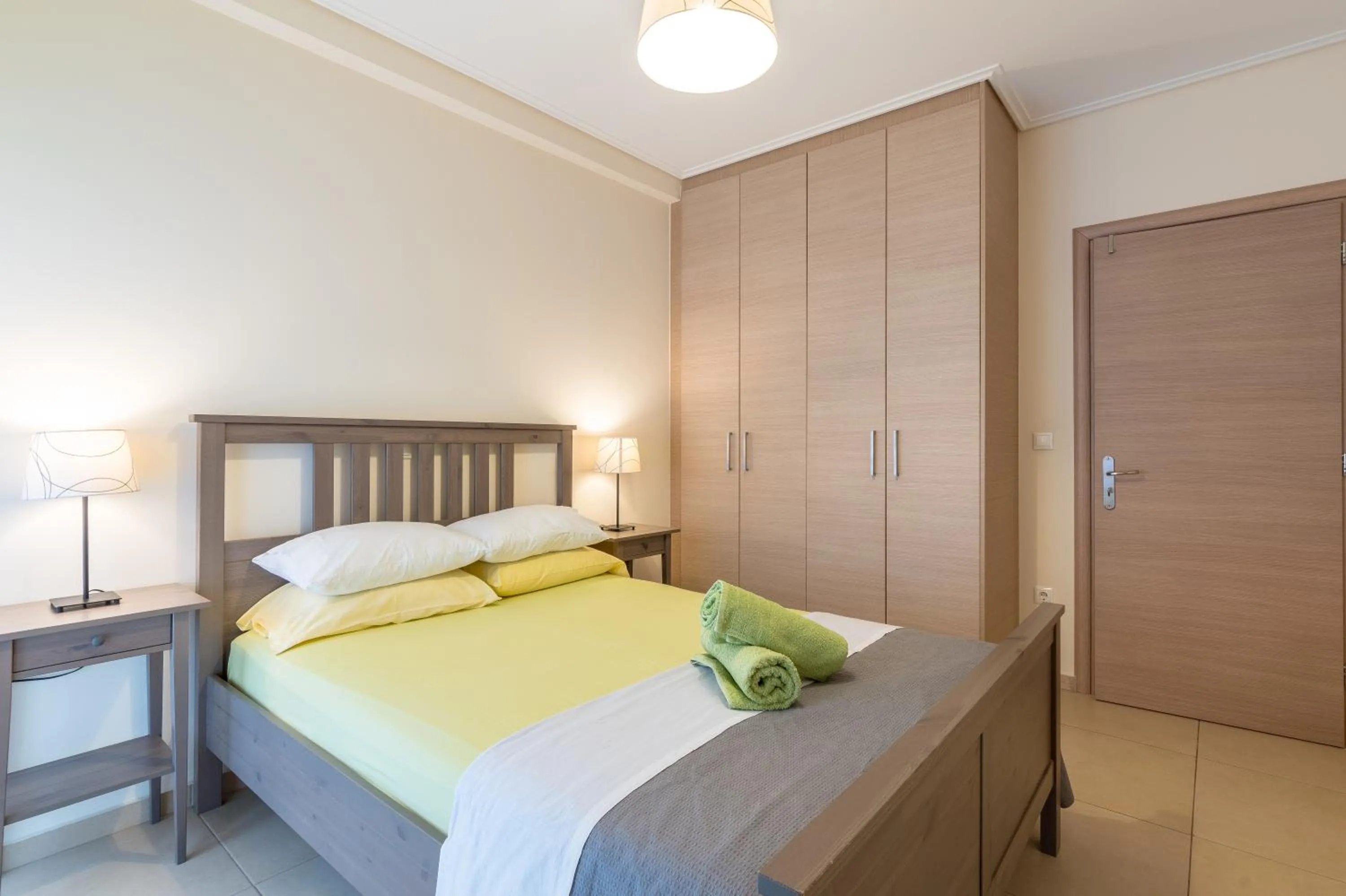 Bedroom, Bed in Patissia Apartment