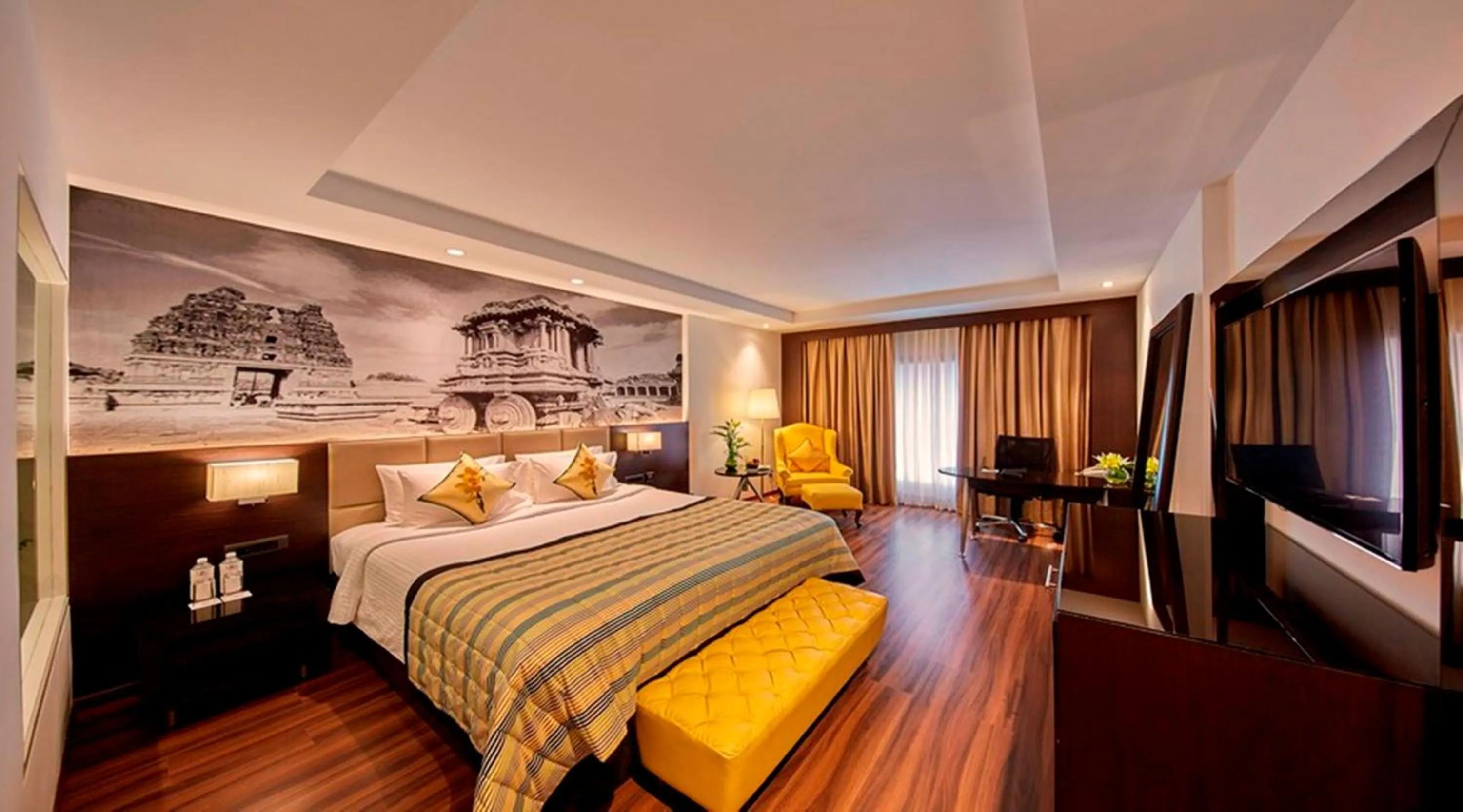 Bed in Hotel Royal Orchid Bangalore