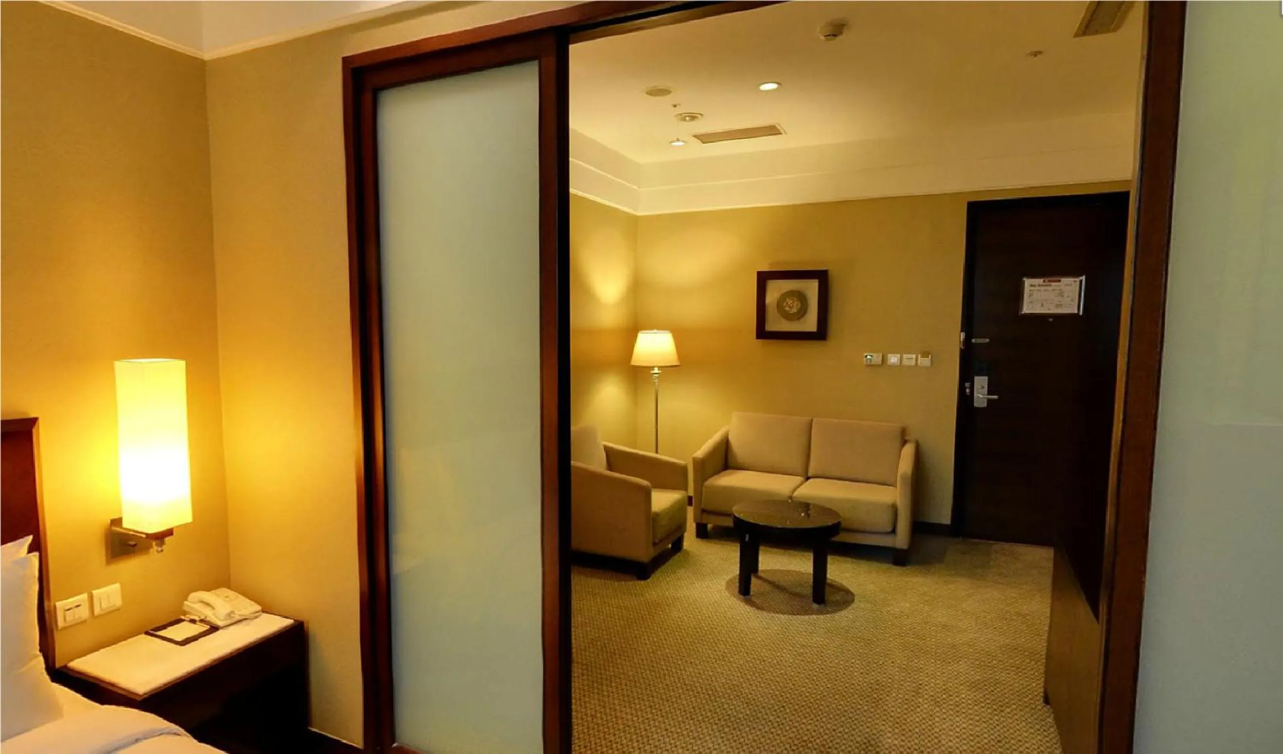 Seating area in Taipei International Hotel