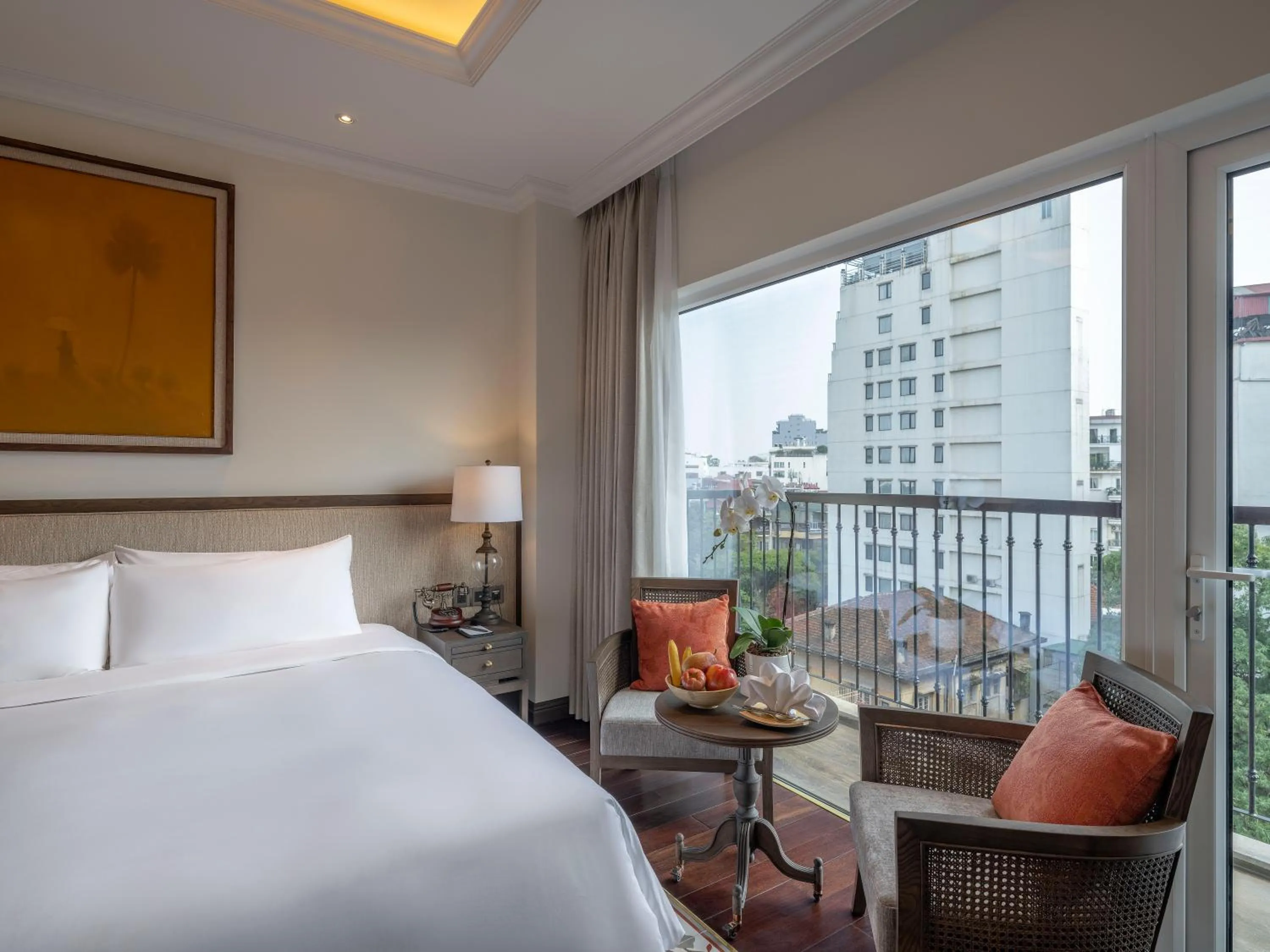 Bed in De Syloia Hotel