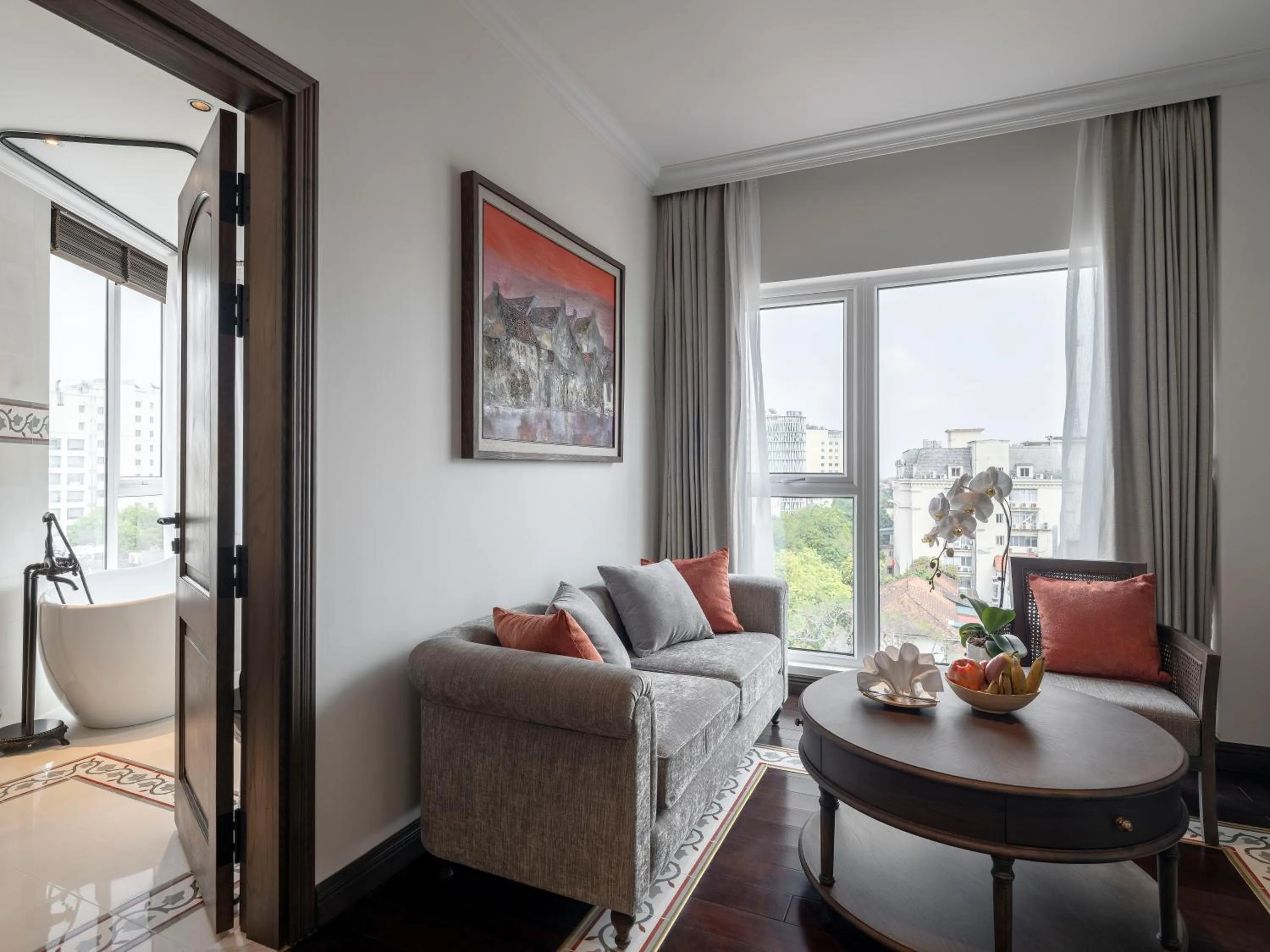 Living room in De Syloia Hotel