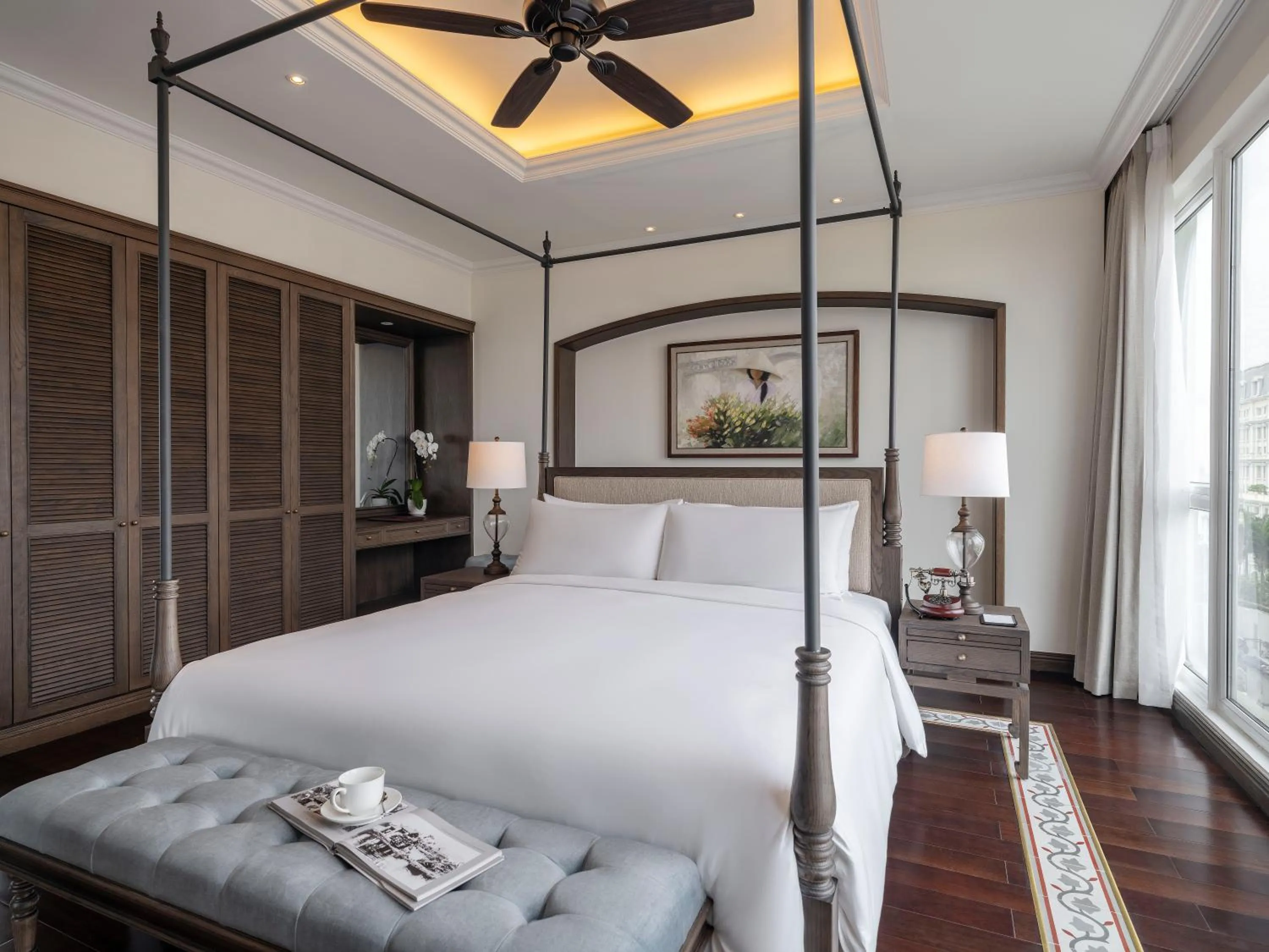 Bed in De Syloia Hotel