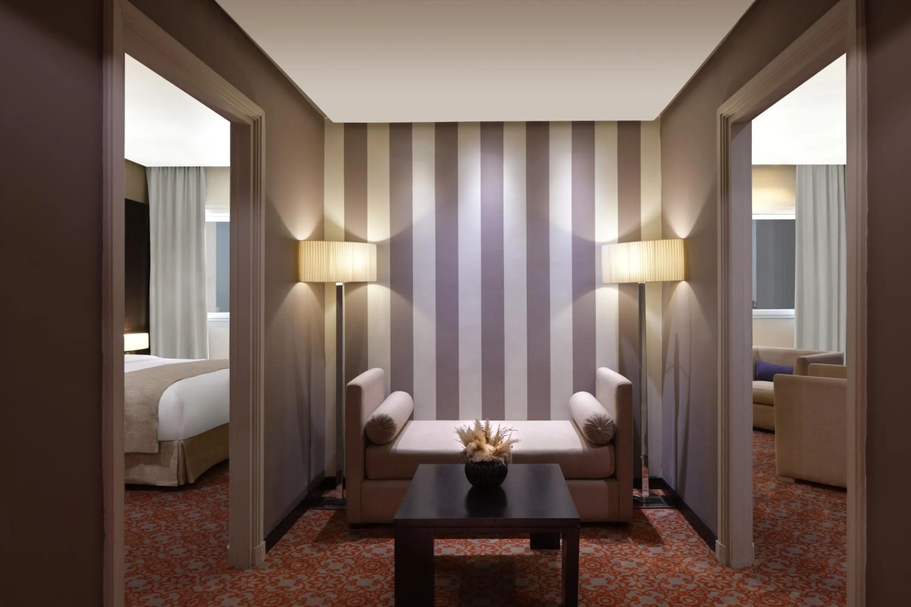 Seating area, Bed in Mövenpick Hotel Casablanca