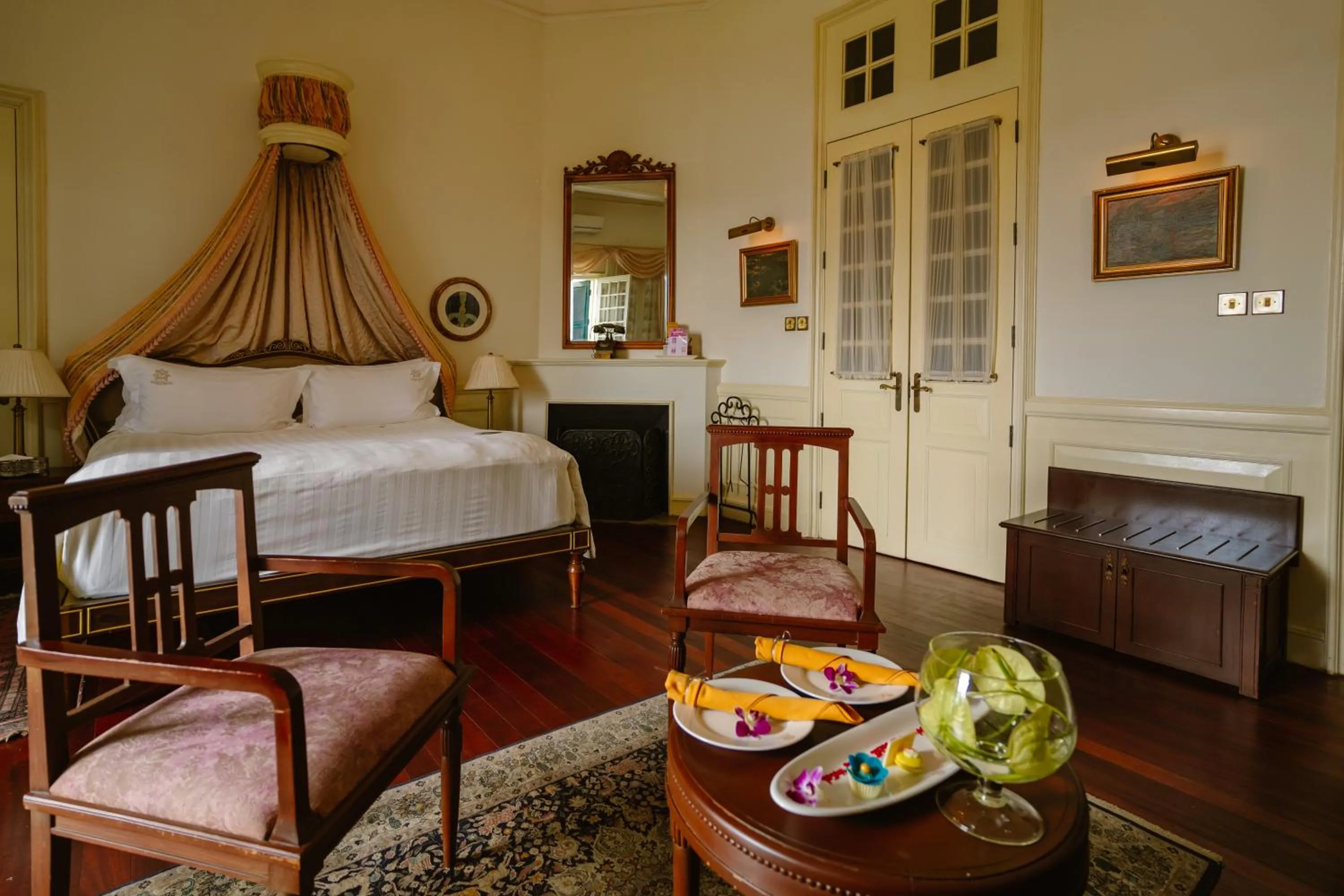 Bed in Dalat Palace Heritage Hotel