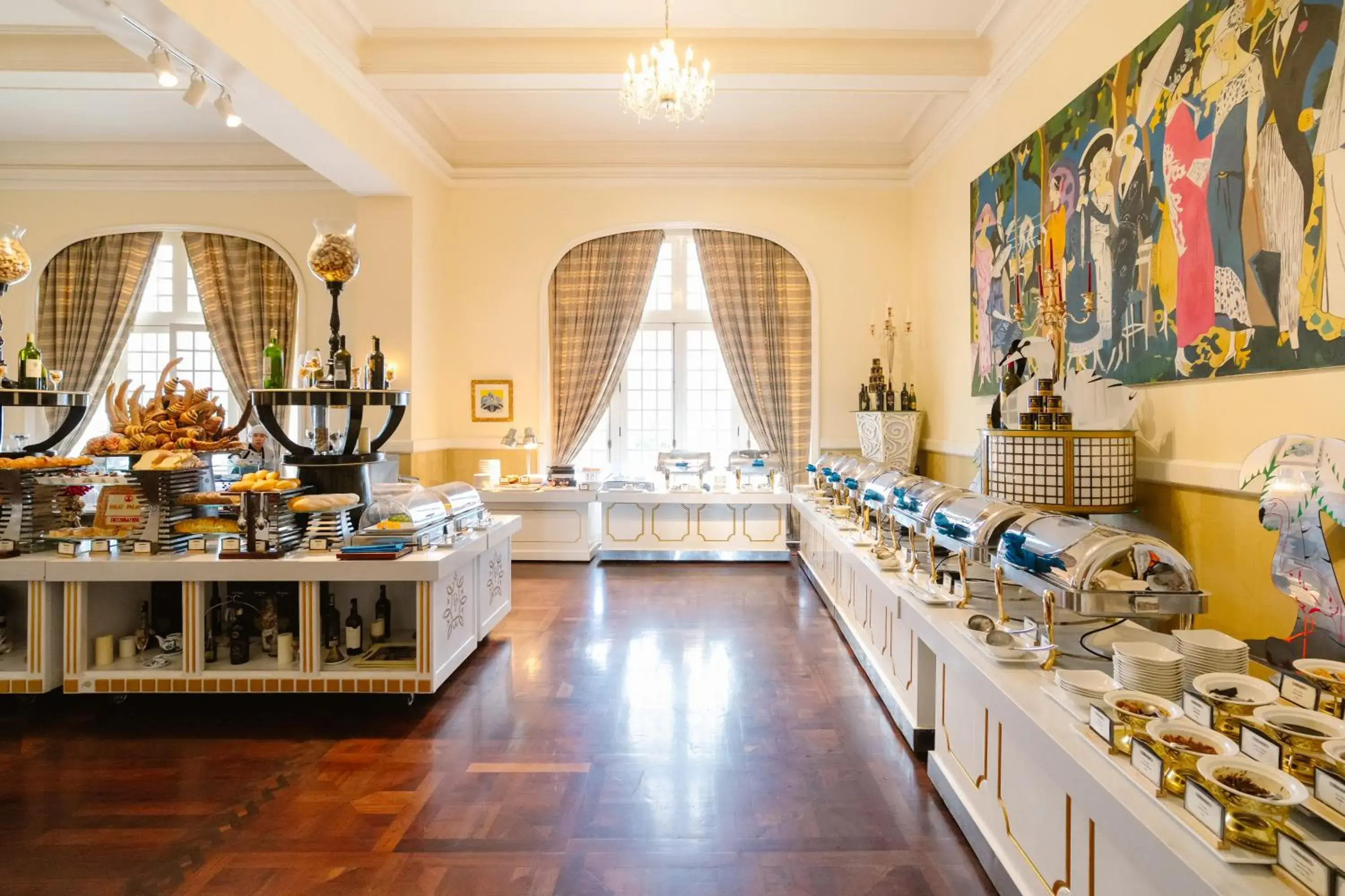 Buffet breakfast in Dalat Palace Heritage Hotel Buffet breakfast in Dalat Palace Heritage Hotel