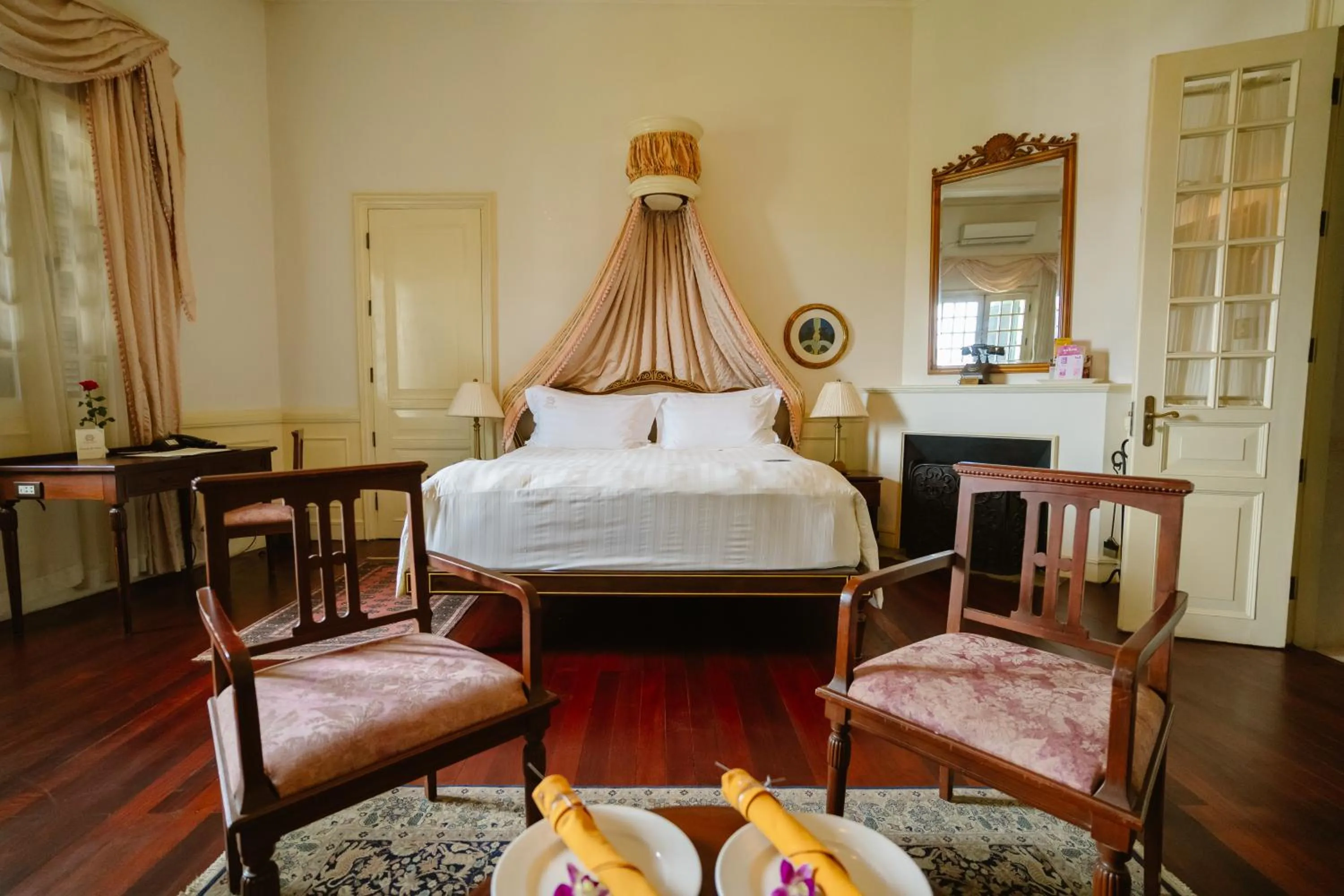 Bed in Dalat Palace Heritage Hotel