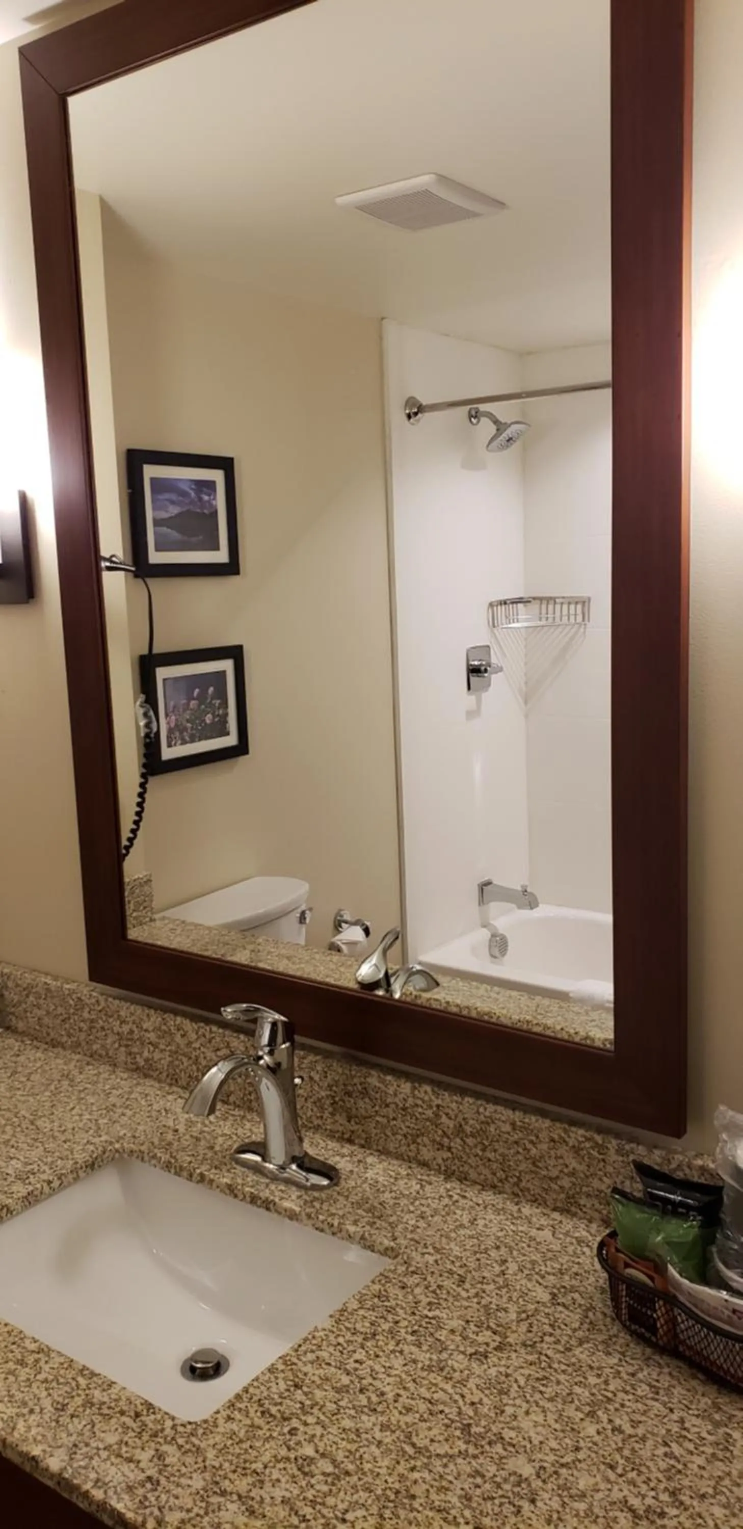 Shower in Comfort Suites Denver near Anschutz Medical Campus