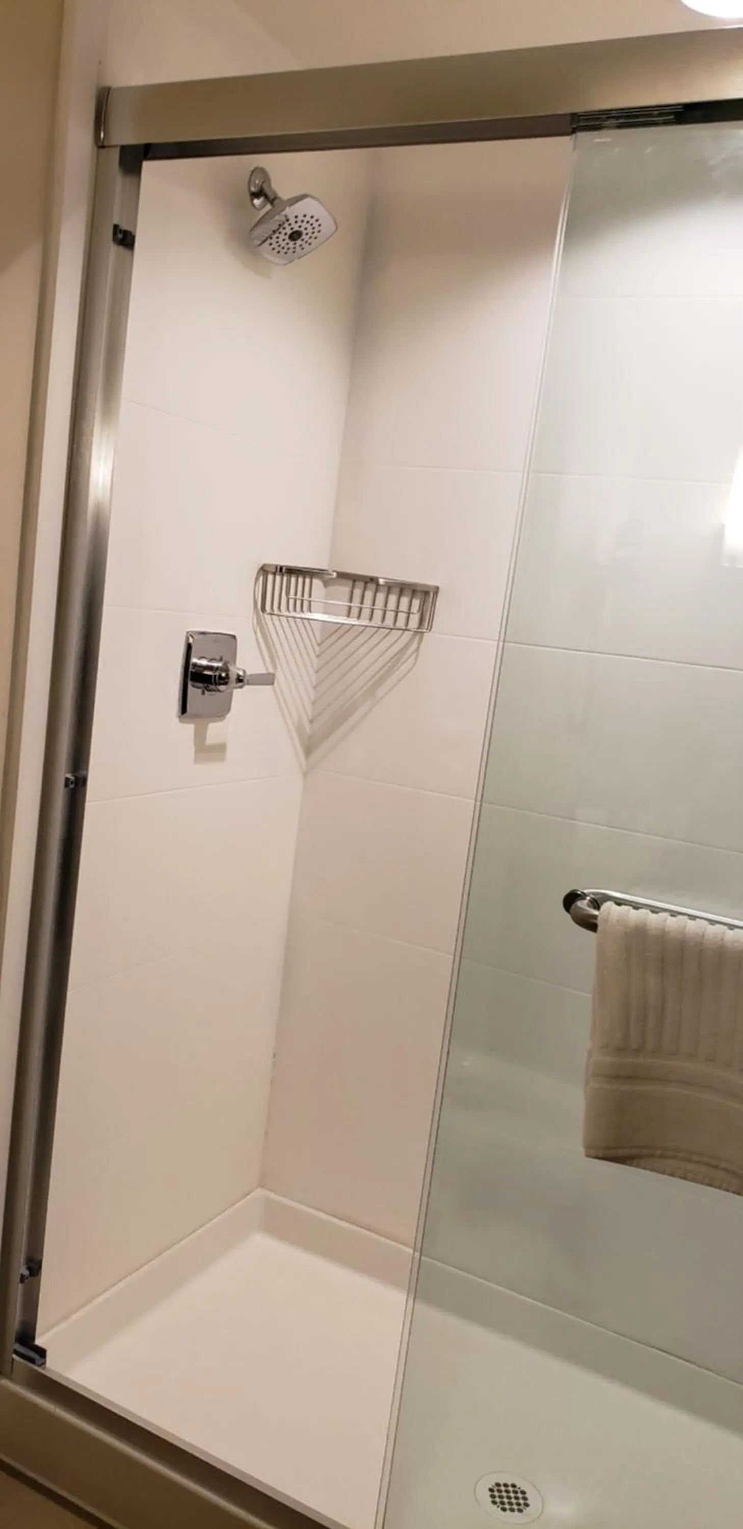 Shower in Comfort Suites Denver near Anschutz Medical Campus