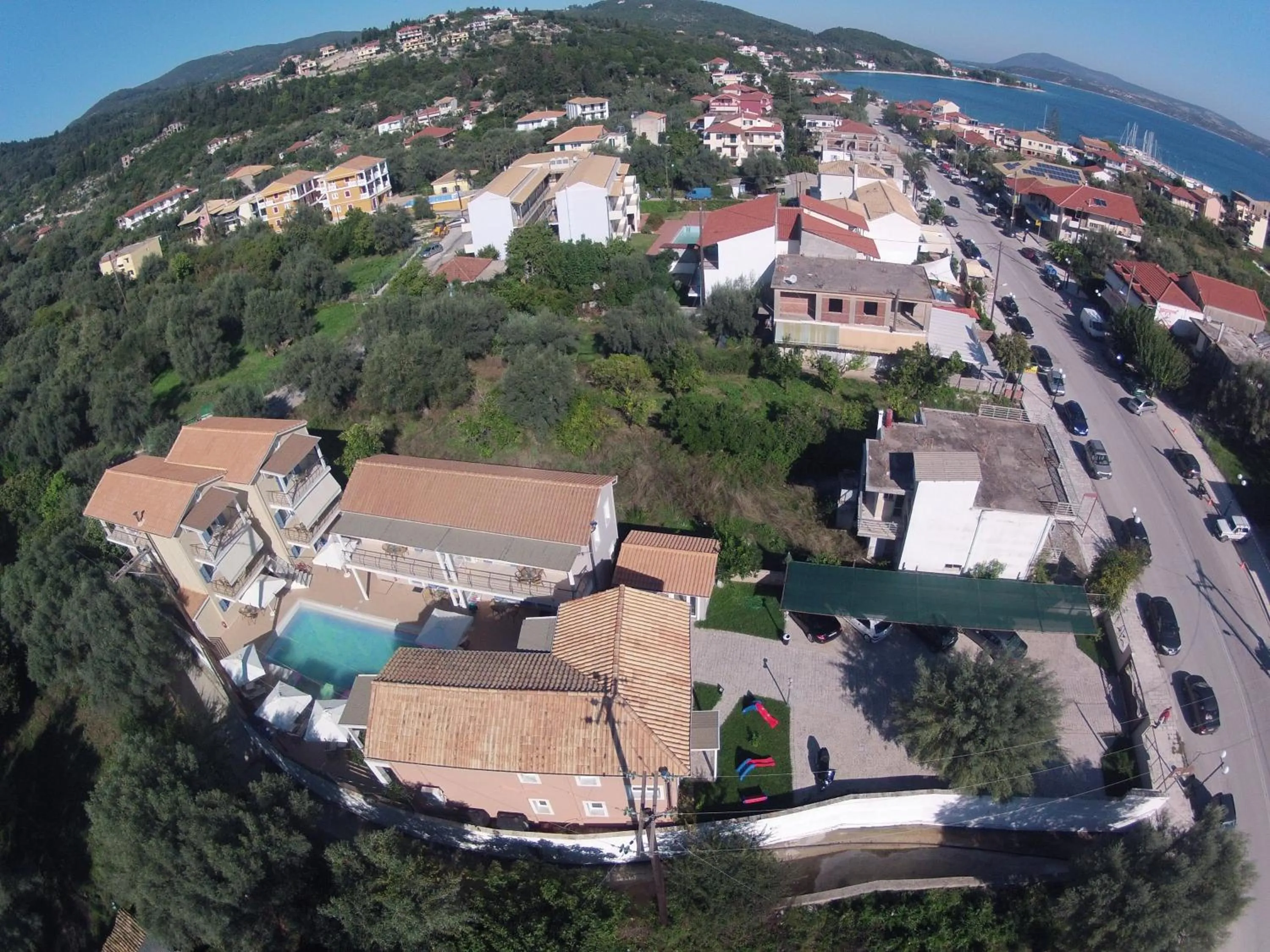 Bird's eye view in Villa Theodora