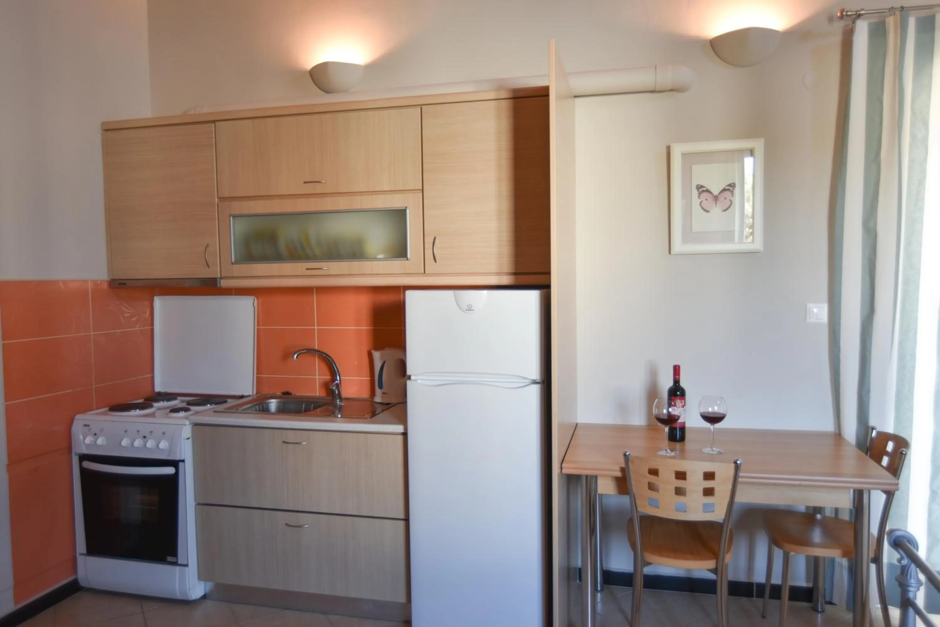 Kitchen or kitchenette in Villa Theodora