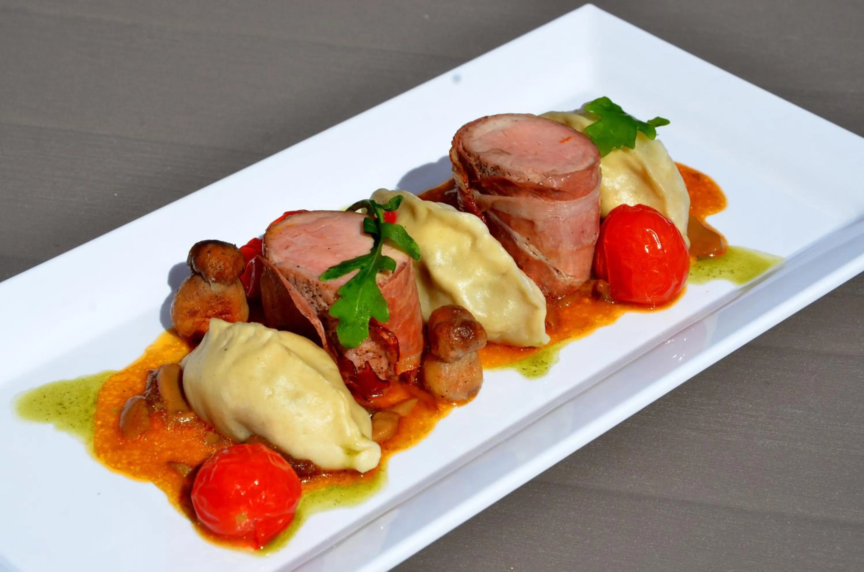 Food close-up in Hotel Avangarda