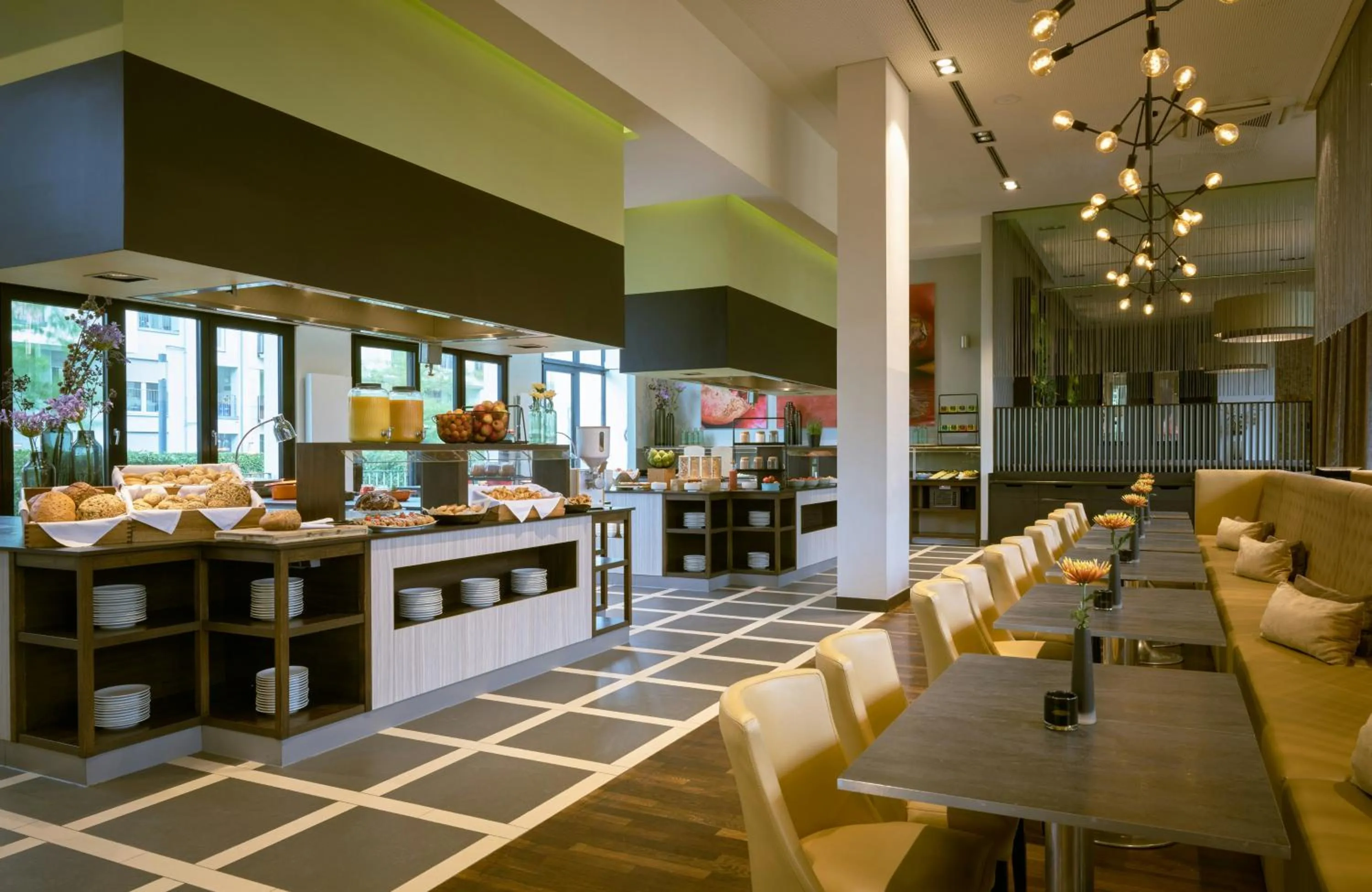 Buffet breakfast in Leonardo Royal Hotel Munich