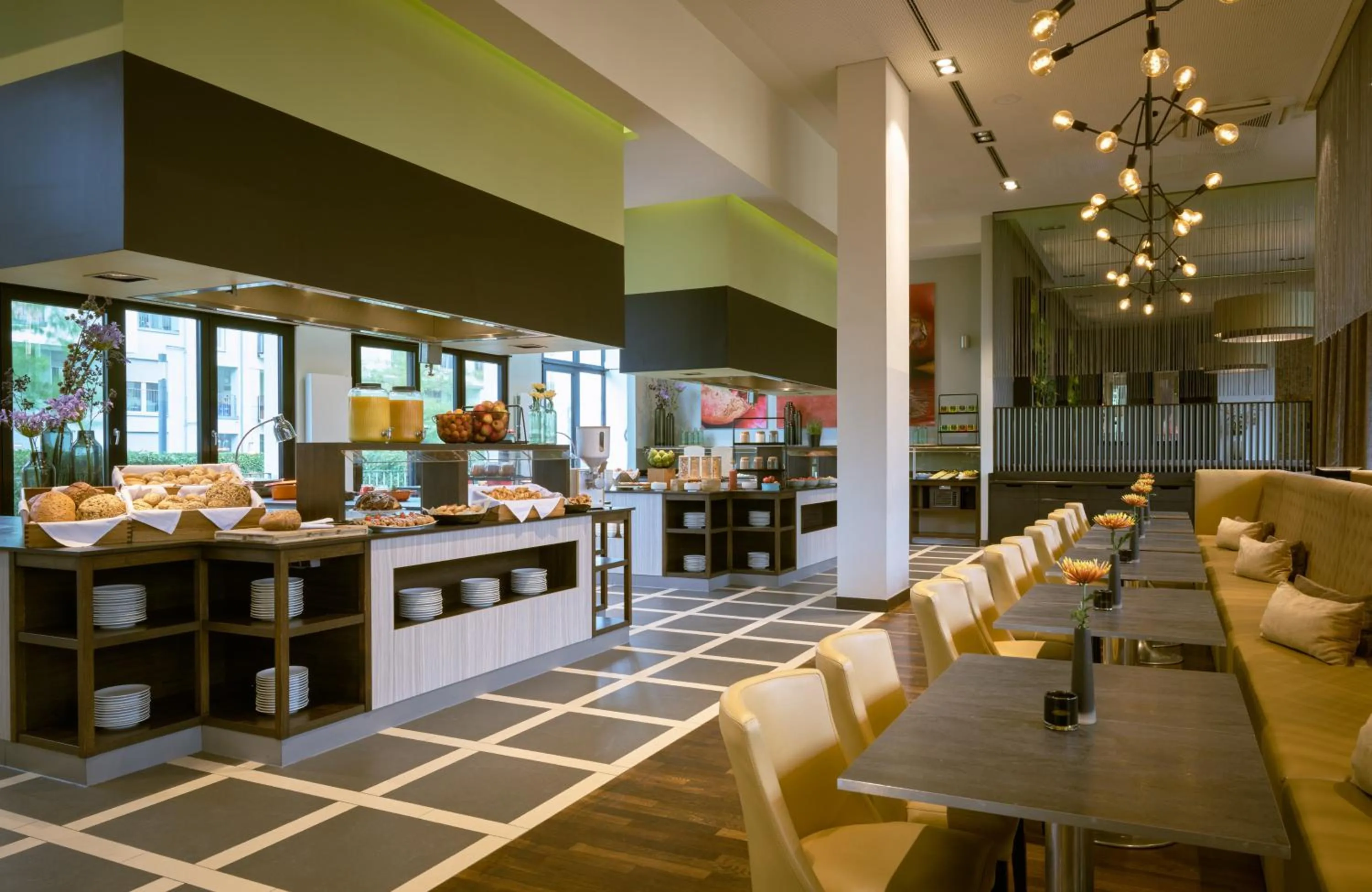 Buffet breakfast in Leonardo Royal Hotel Munich