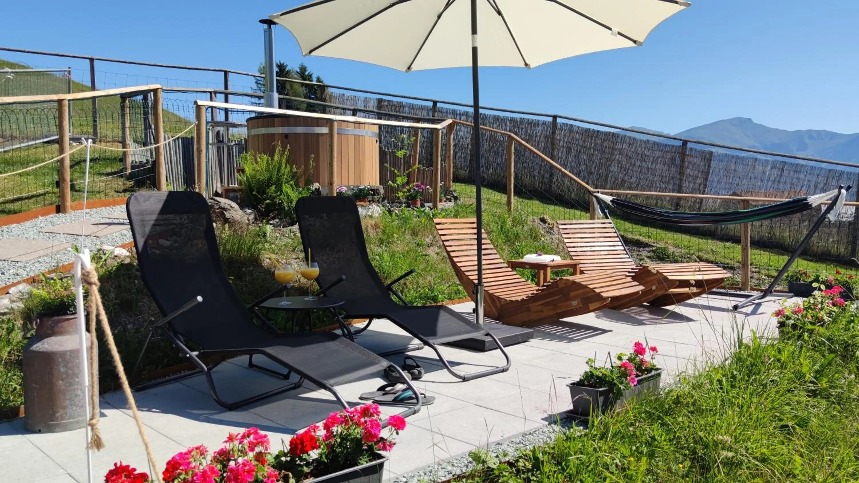 Hot Tub in Gasthaus Alpina