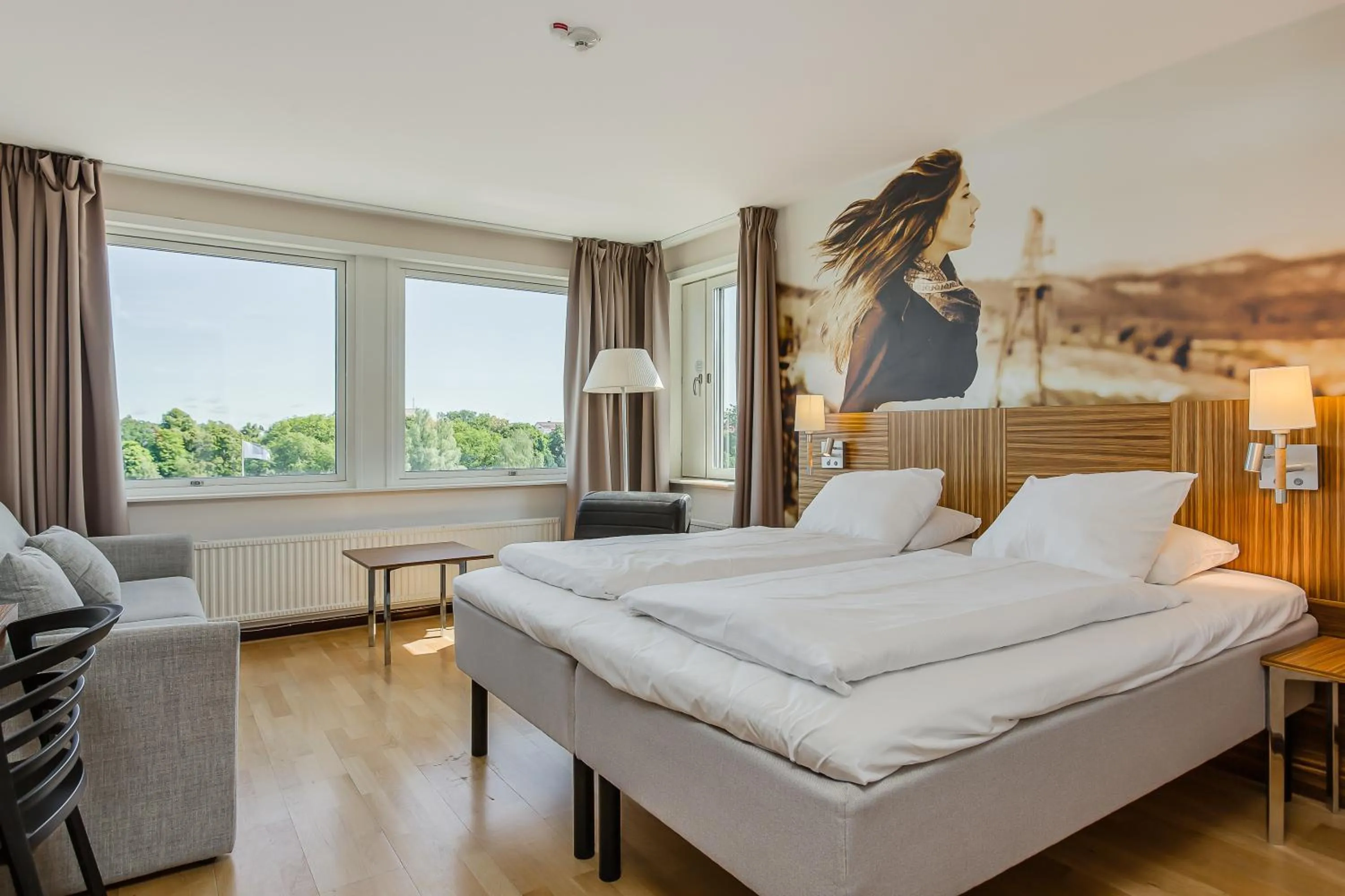 River view, Bed in Comfort Hotel Eskilstuna