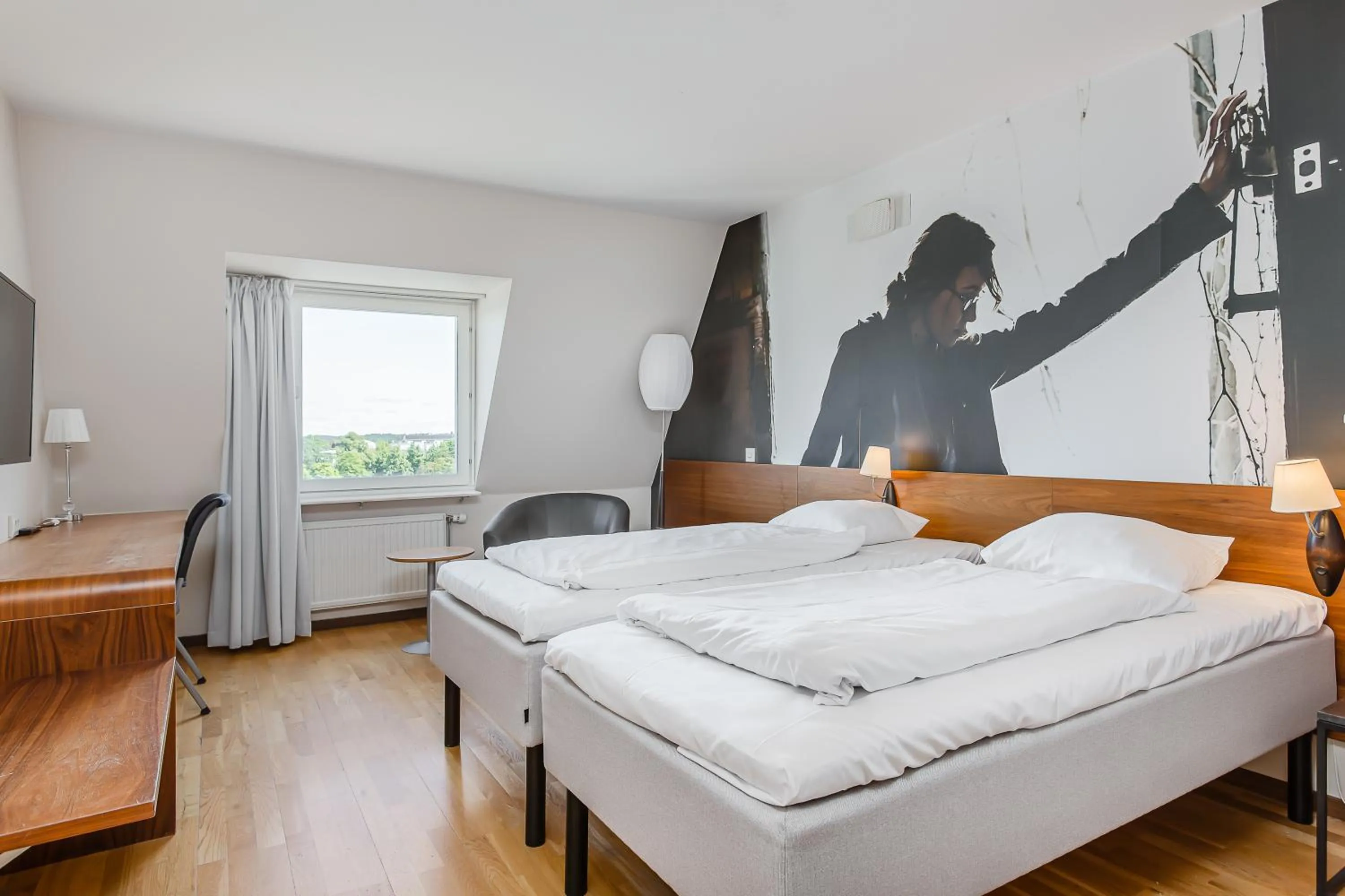 River view, Bed in Comfort Hotel Eskilstuna