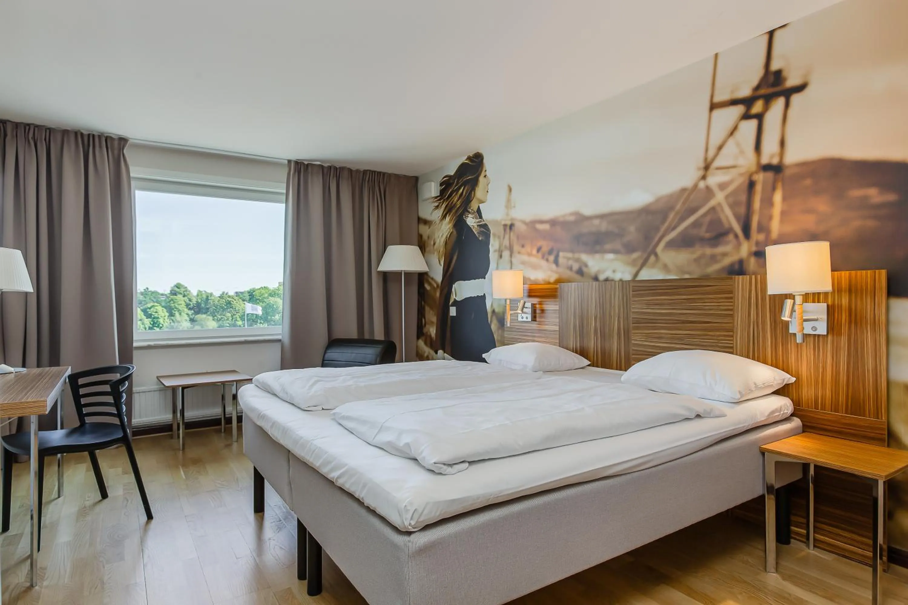 River view, Bed in Comfort Hotel Eskilstuna