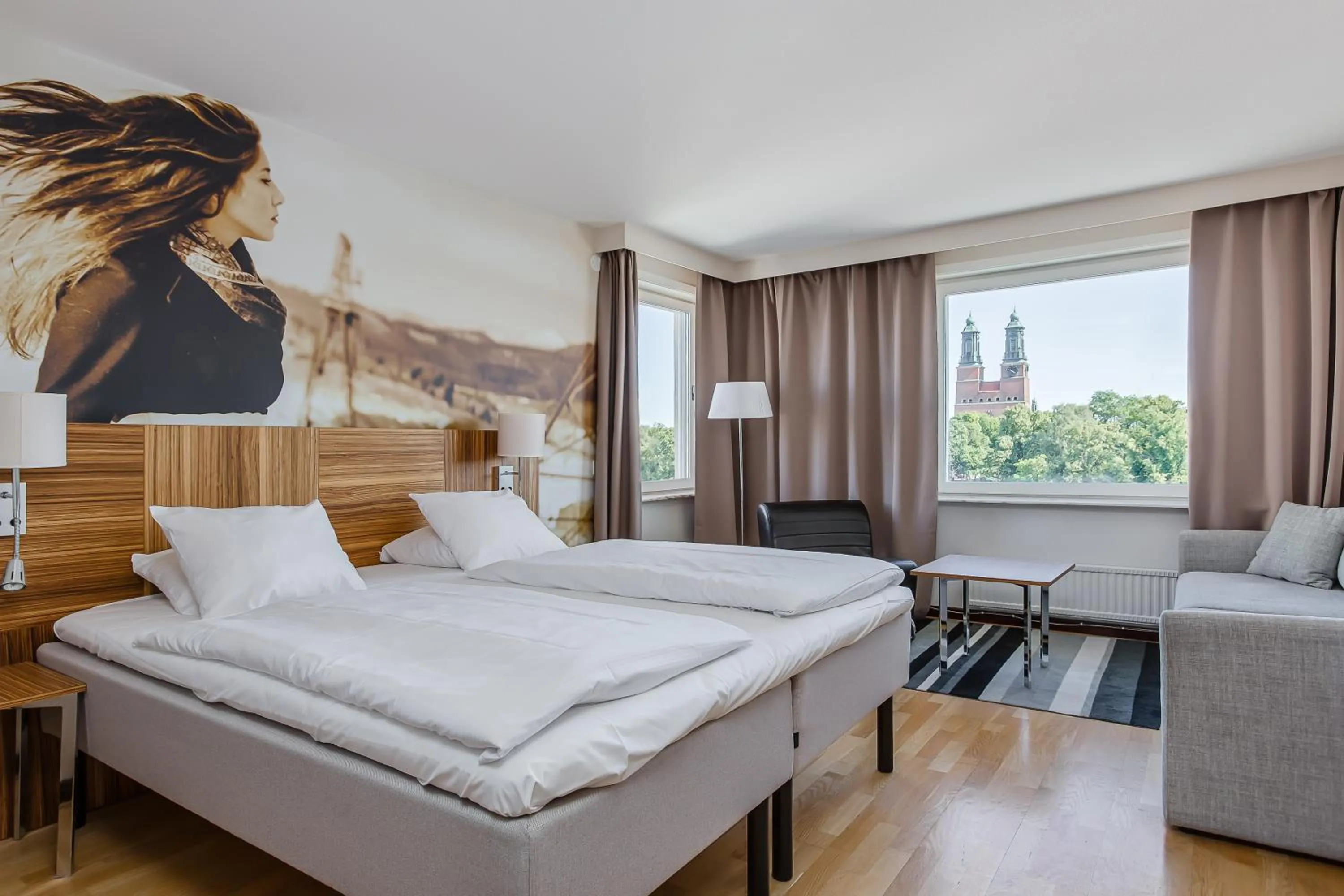 River view, Bed in Comfort Hotel Eskilstuna