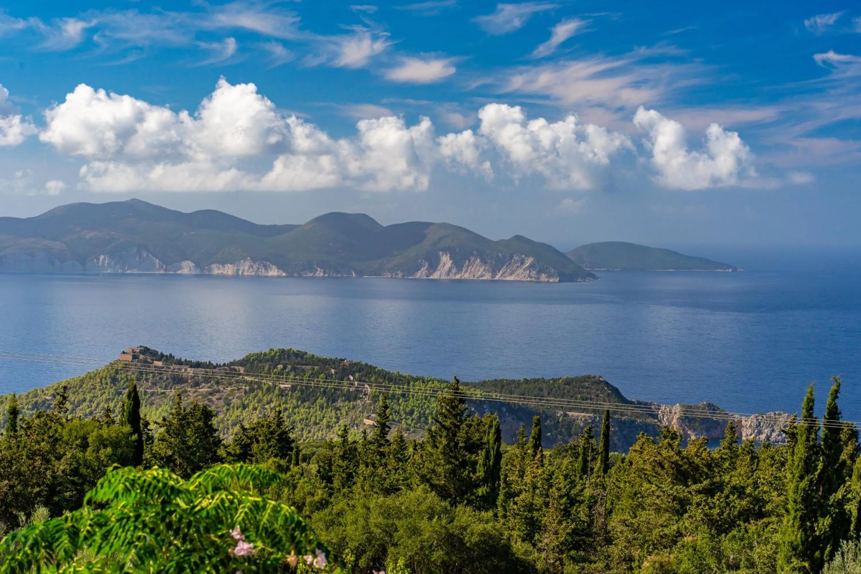 Sea view in Panoramic Sunset