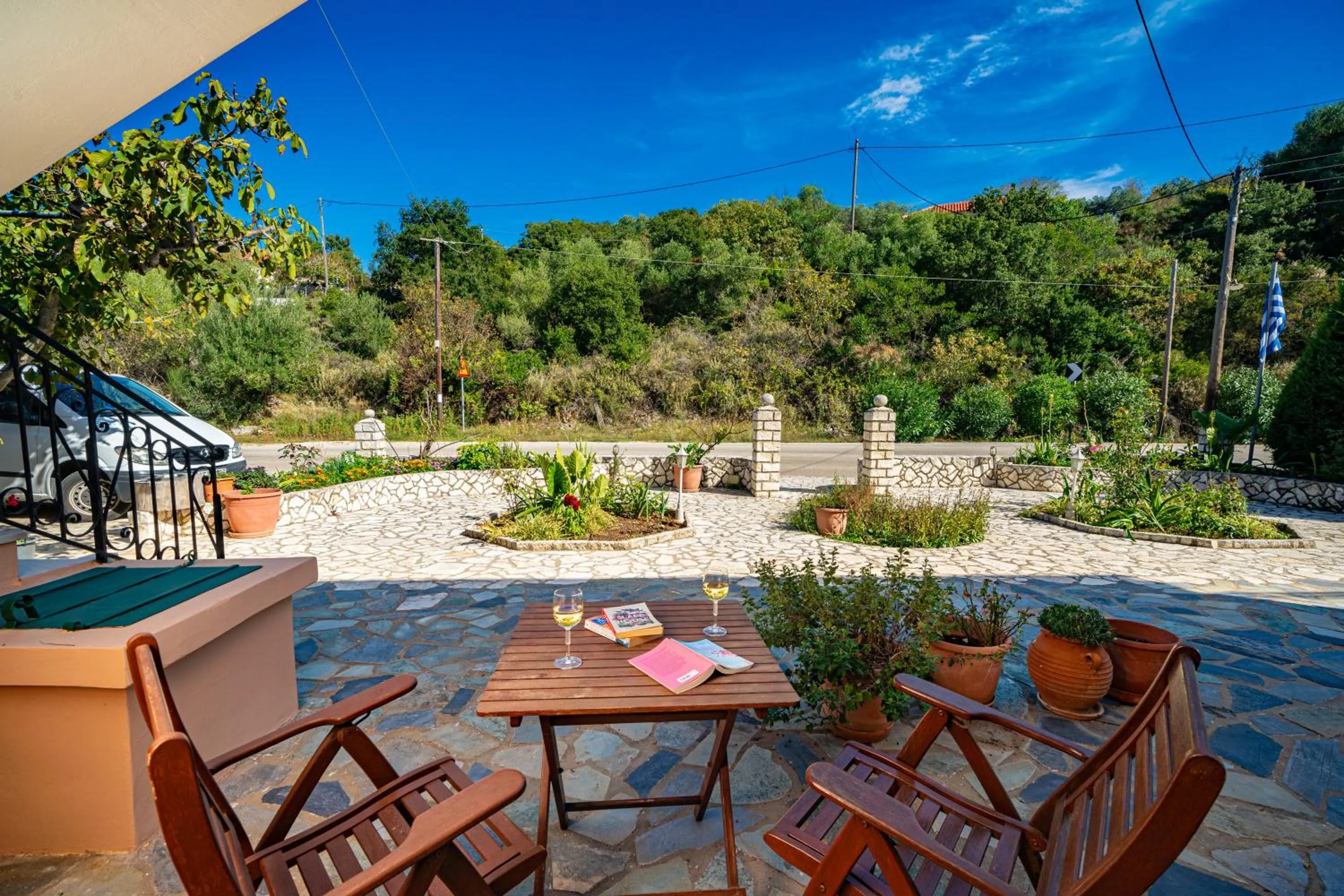 Garden in Panoramic Sunset