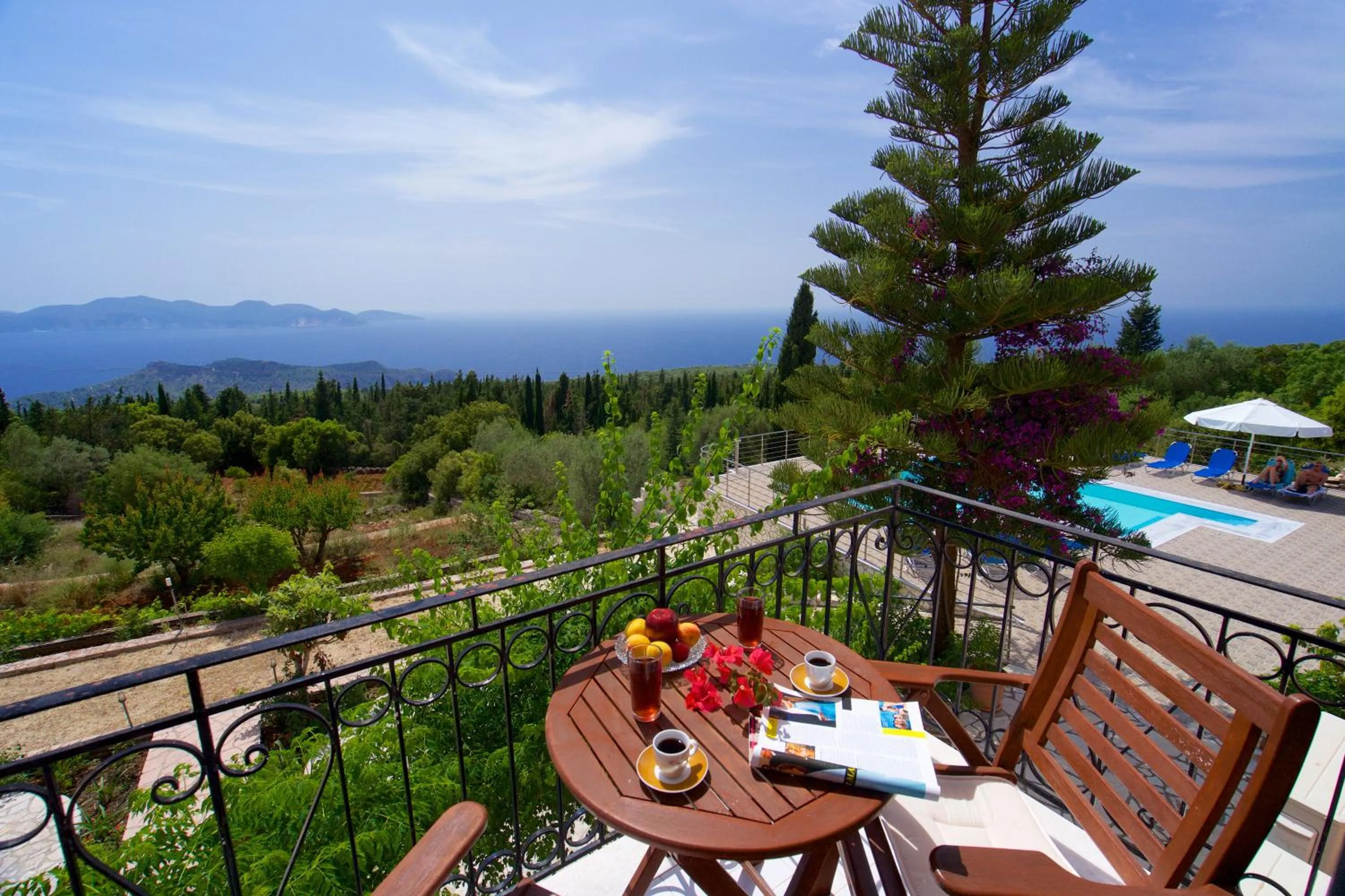 Sea view in Panoramic Sunset