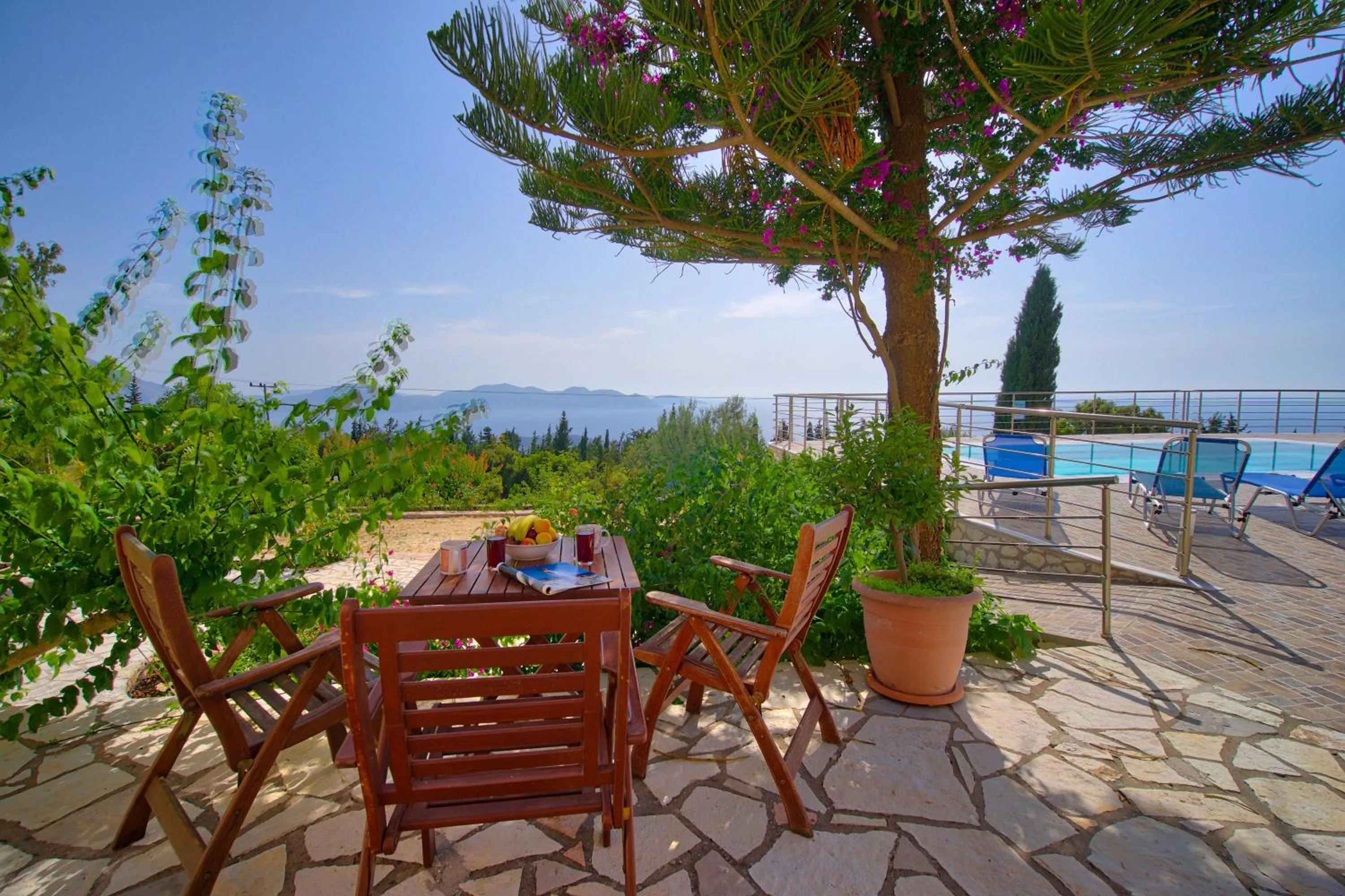 Sea view in Panoramic Sunset