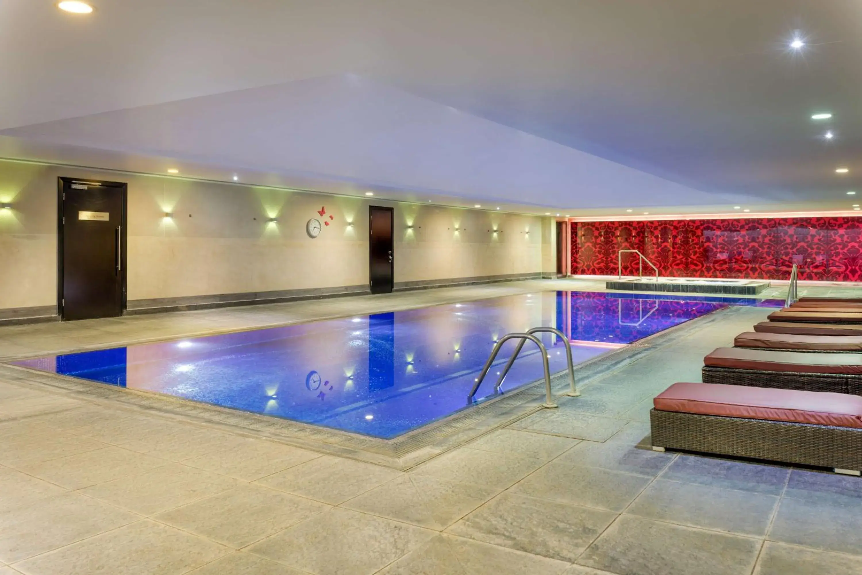 Pool view in Hilton London Syon Park Pool view in Hilton London Syon Park