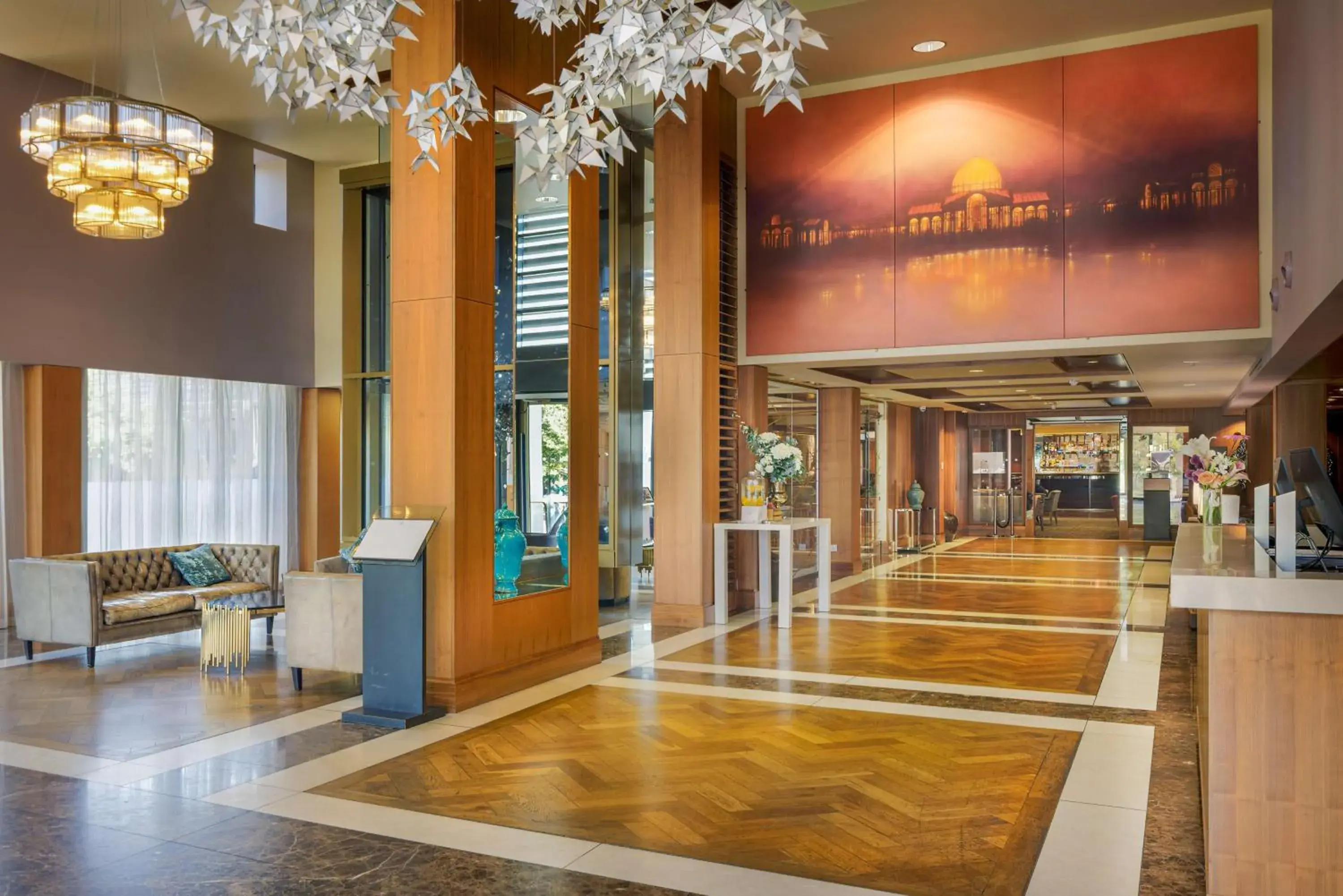Lobby or reception in Hilton London Syon Park Lobby or reception in Hilton London Syon Park