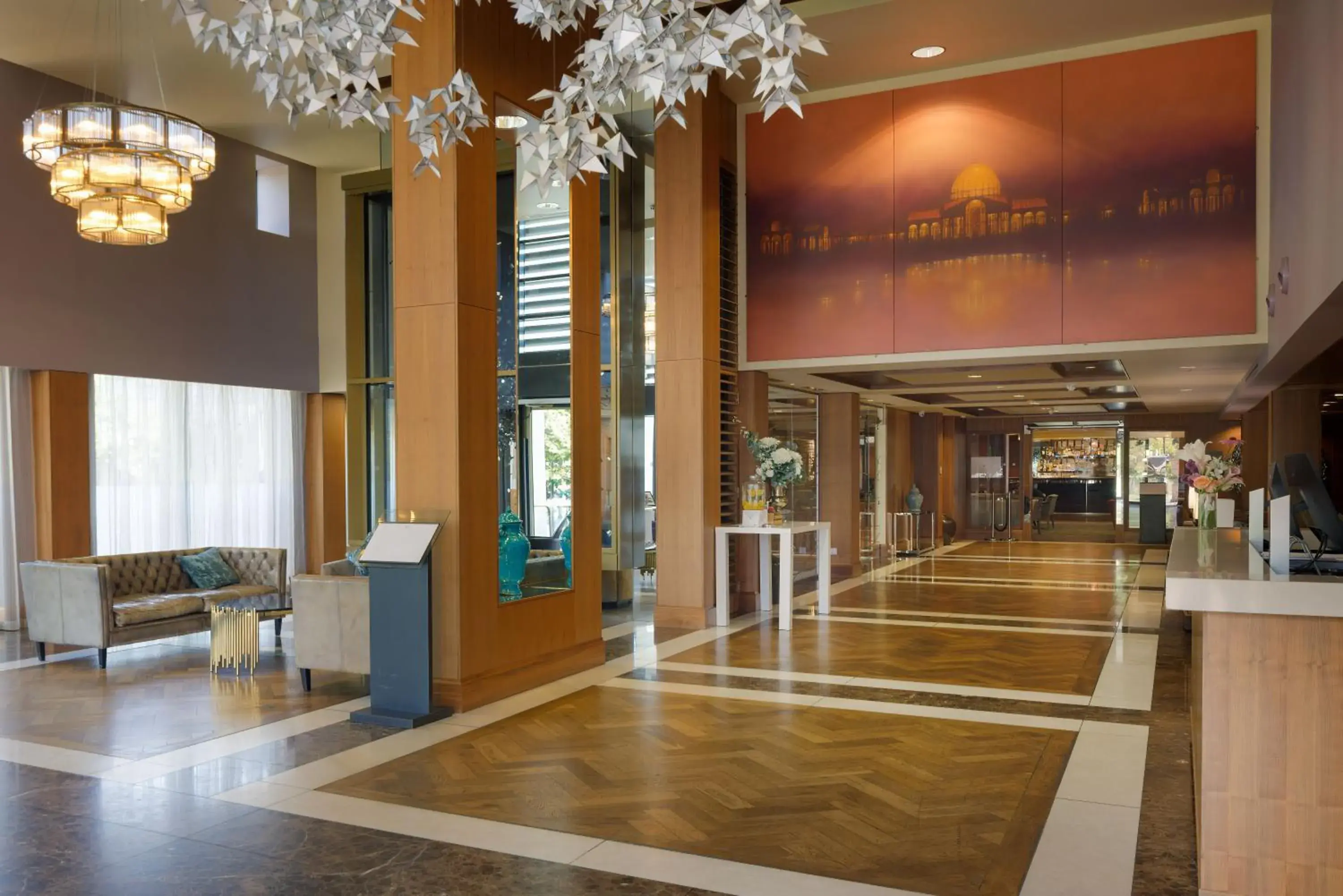 Lobby or reception in Hilton London Syon Park Lobby or reception in Hilton London Syon Park