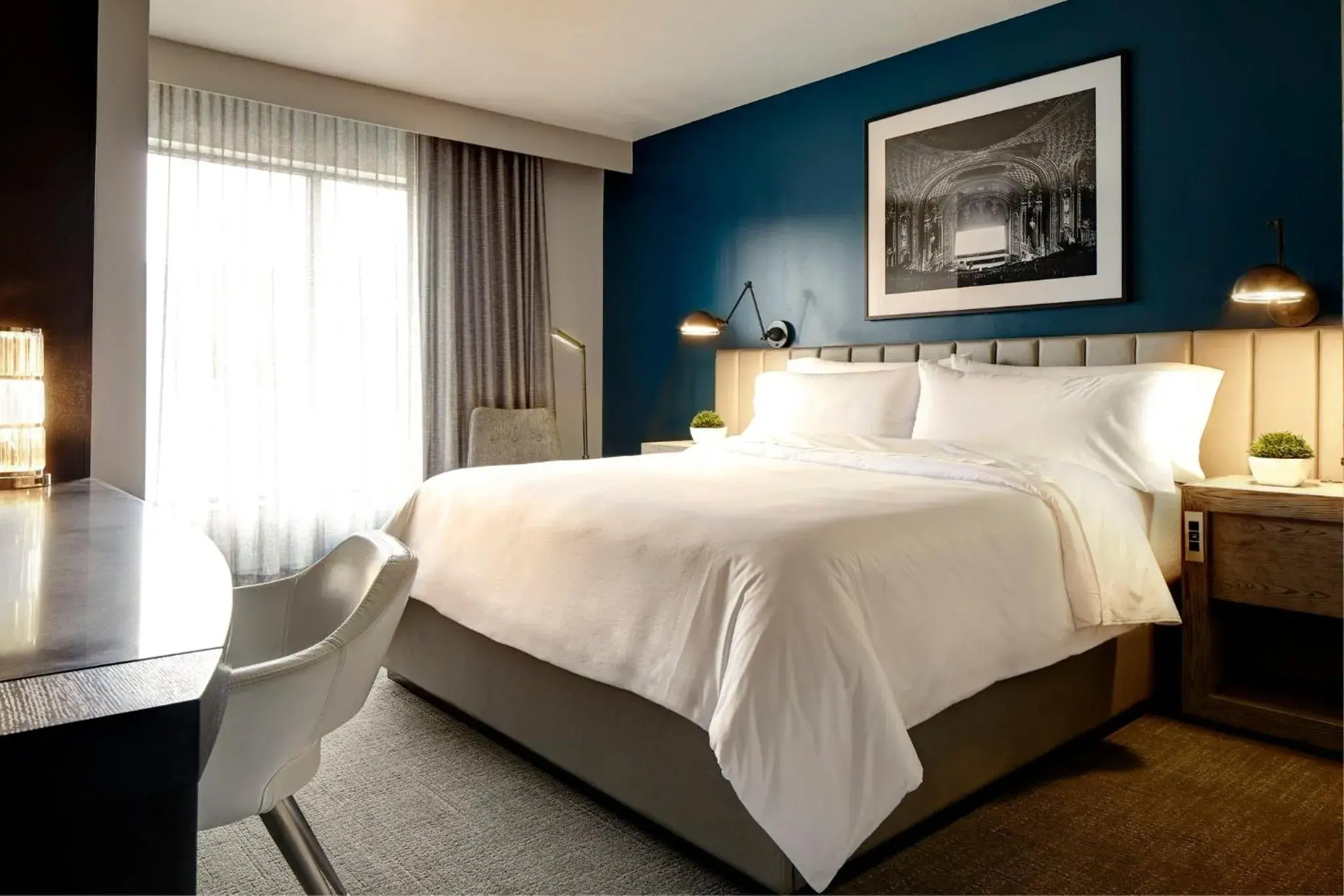 Classic King Mobility- and Hearing-Accessible Guest Room With Tub in Archer Hotel Florham Park Classic King Mobility- and Hearing-Accessible Guest Room With Tub in Archer Hotel Florham Park