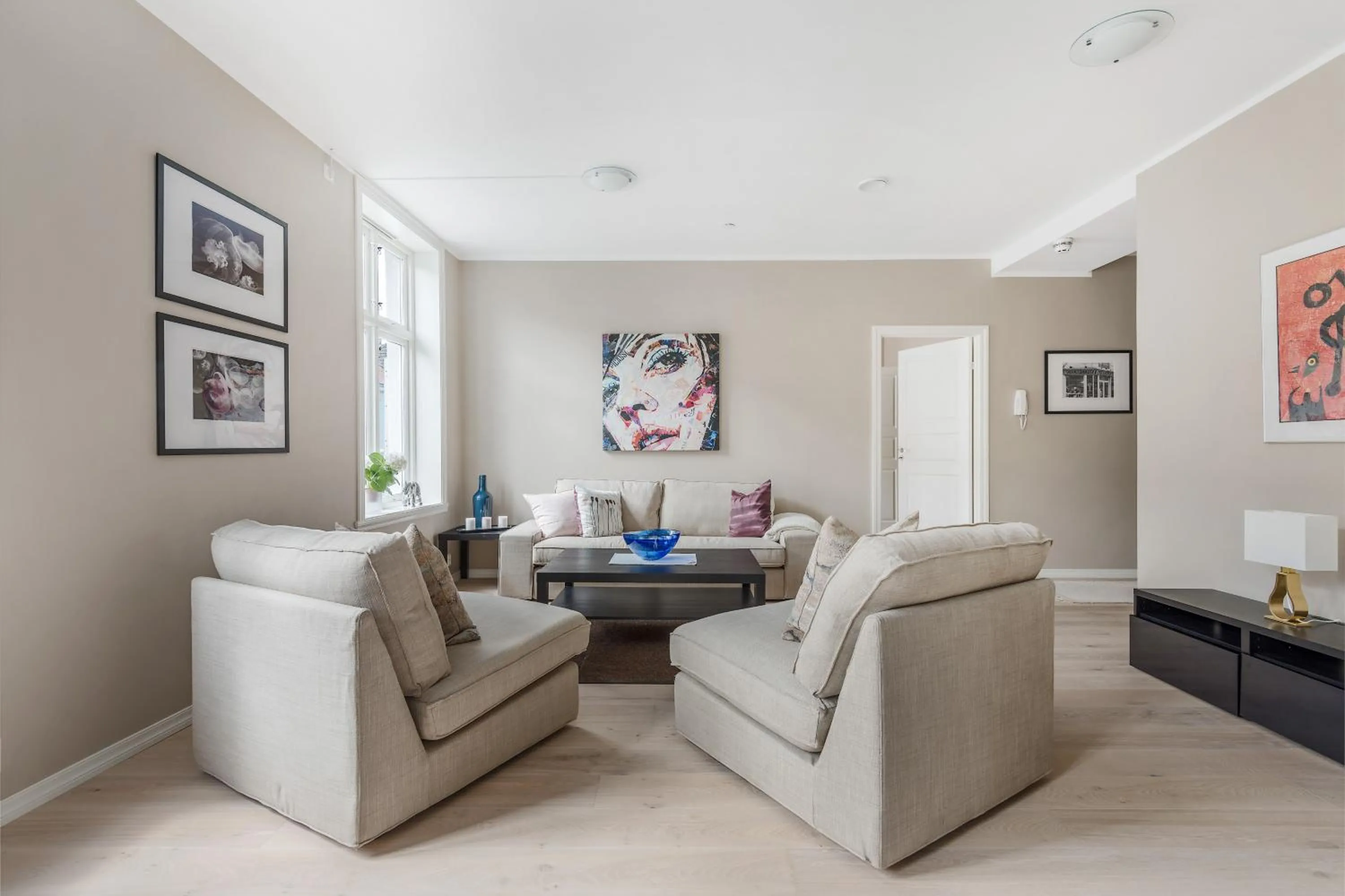 Living room in Fosswinckel Apartments