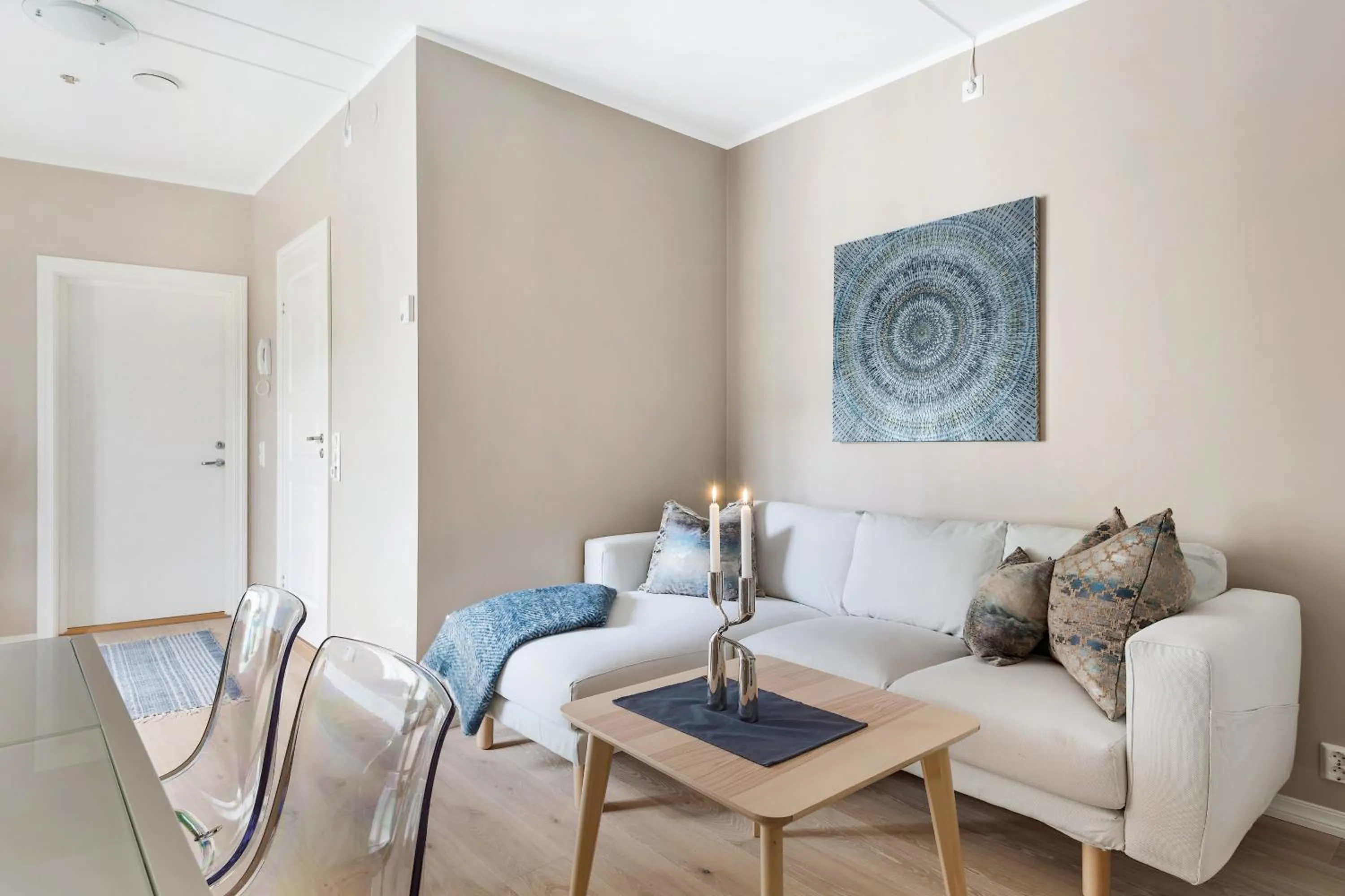 Living room in Fosswinckel Apartments