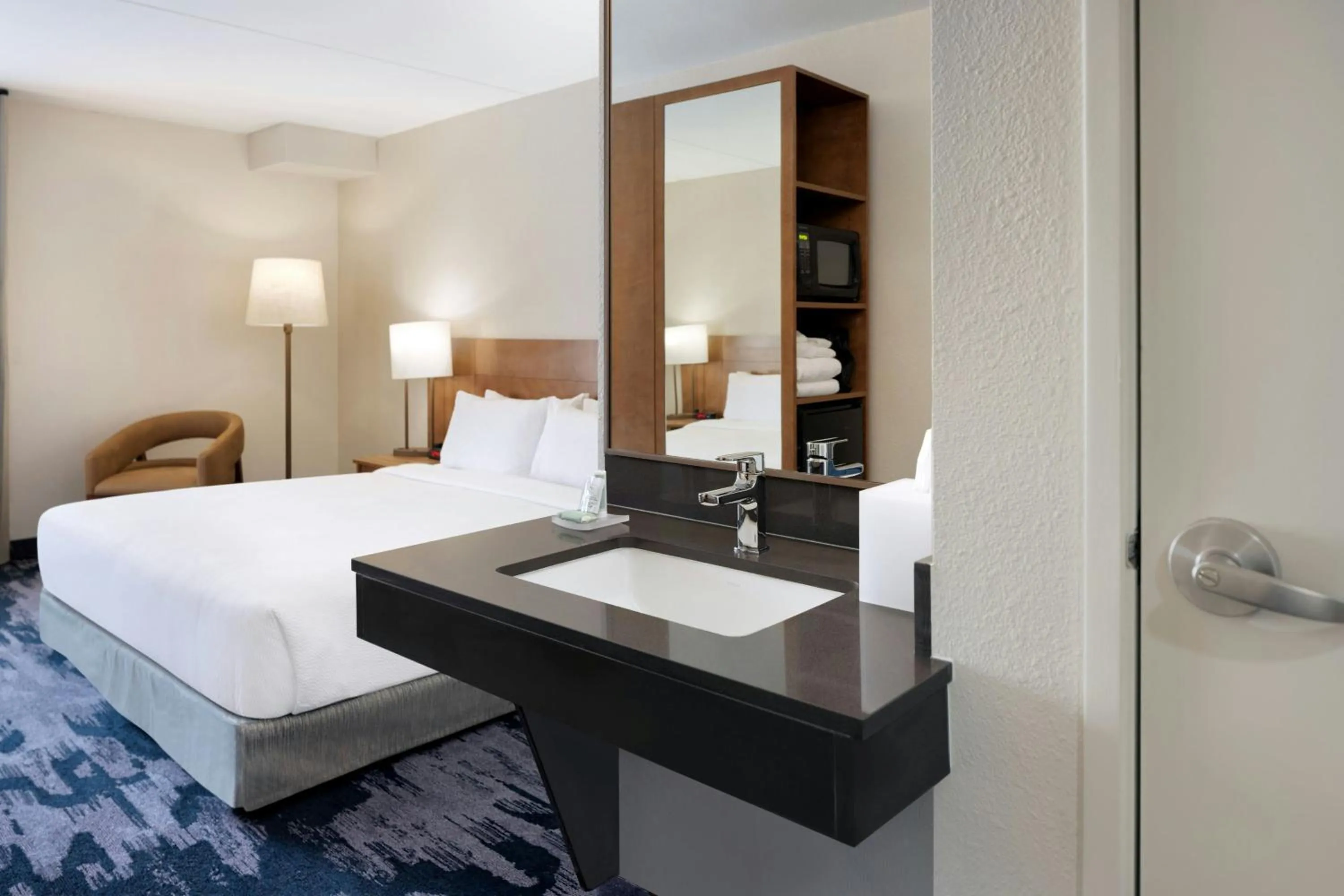 Photo of the whole room, Bed in Fairfield Inn Las Vegas Convention Center