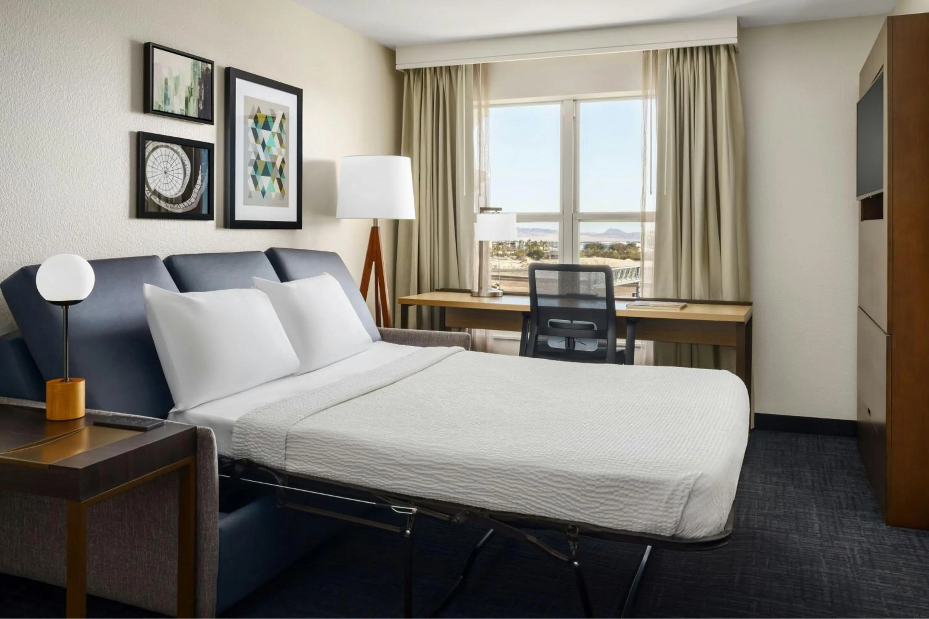 Bedroom, Bed in Residence Inn By Marriott Las Vegas Stadium Area