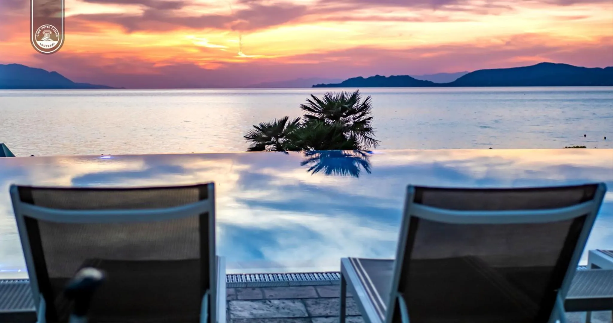 Pool view in Club Hotel Casino Loutraki