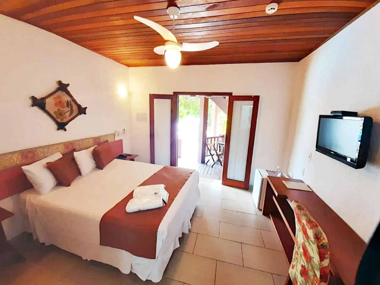 Bedroom, Bed in Hotel Praia do Portinho