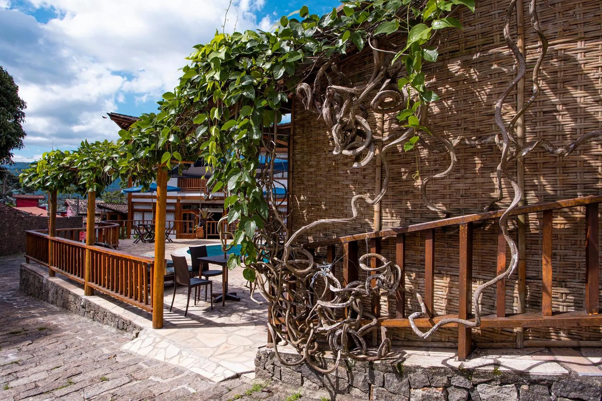 Seating area in Hotel Praia do Portinho