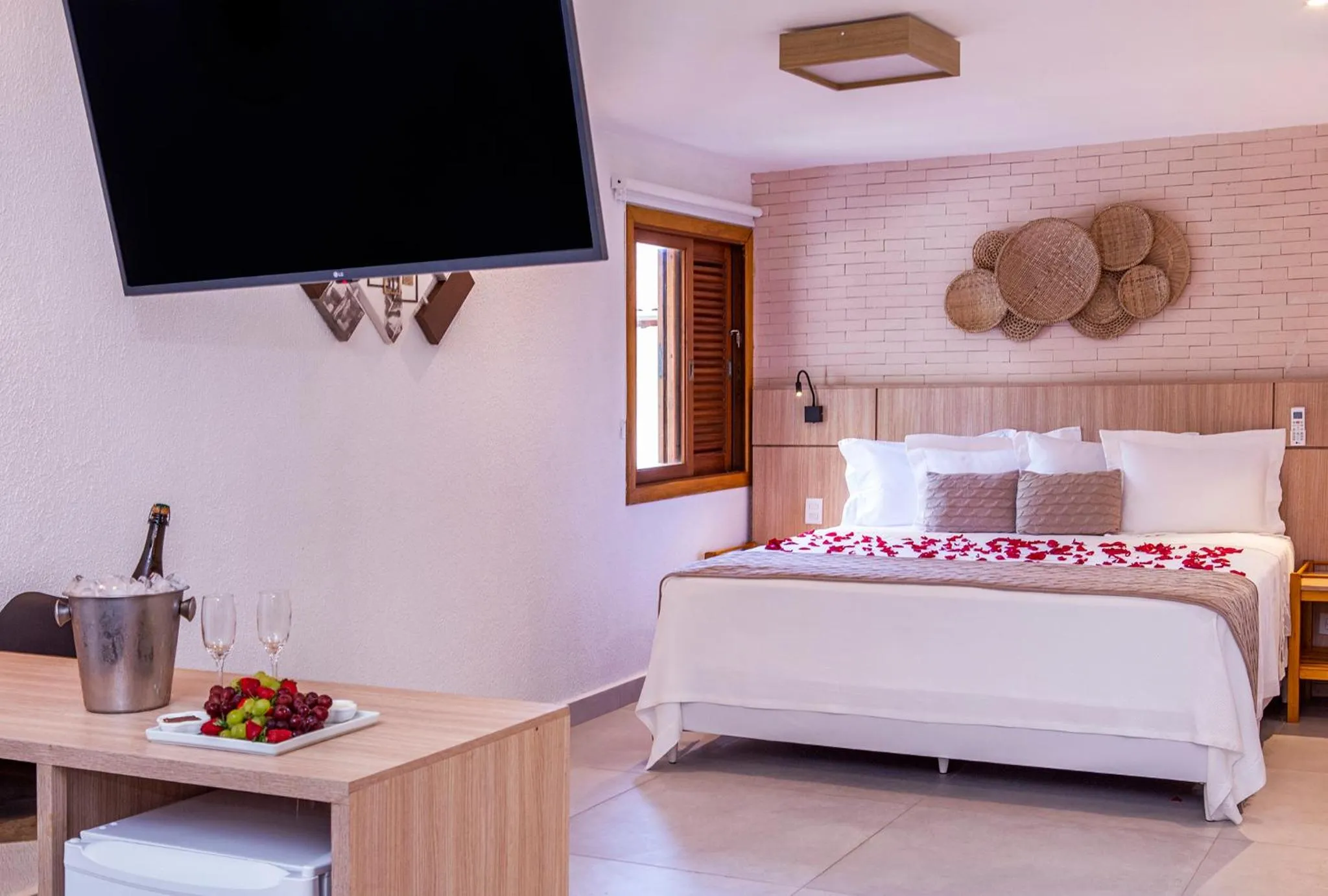 Bedroom, Bed in Hotel Praia do Portinho