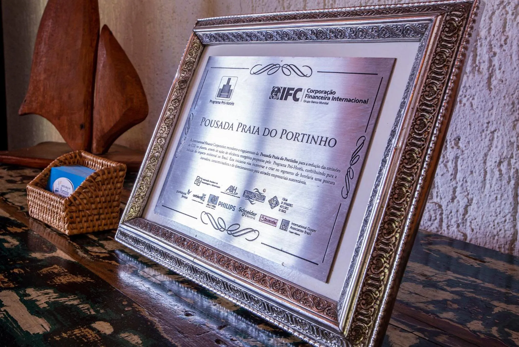 Certificate/Award in Hotel Praia do Portinho